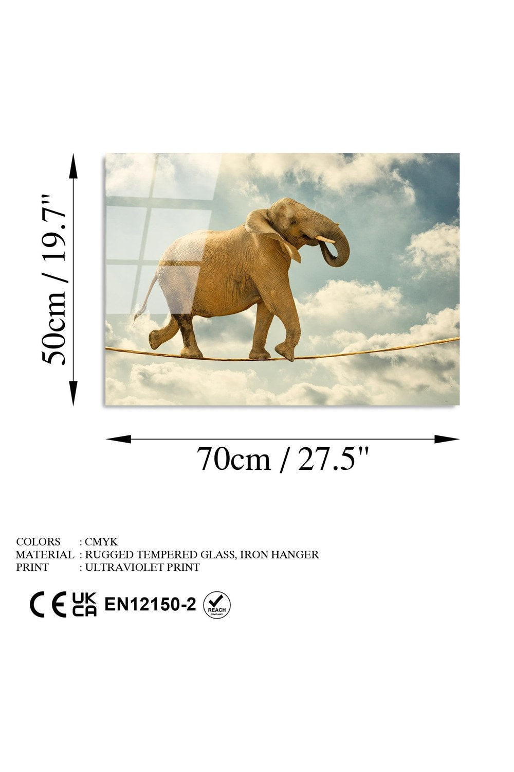 Uv-419 Baskılı Cam Dikdörtgen Duvar Tablosu - 7