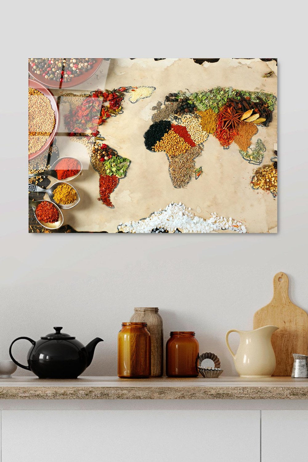 Uv-365 Baskılı Cam Dikdörtgen Duvar Tablosu - 2