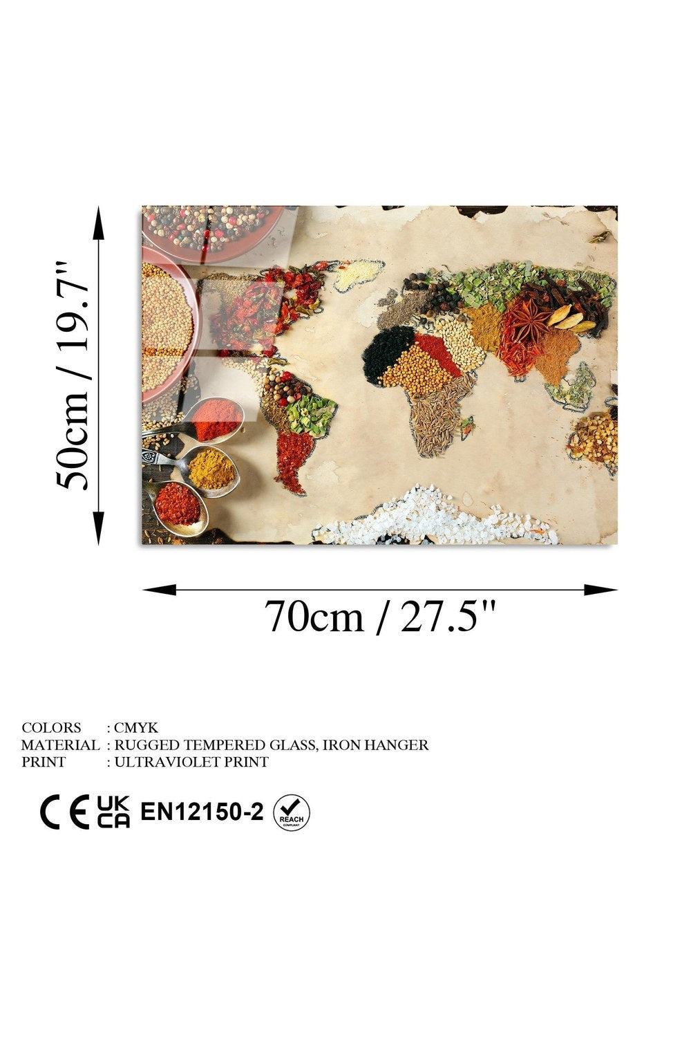 Uv-365 Baskılı Cam Dikdörtgen Duvar Tablosu - 7