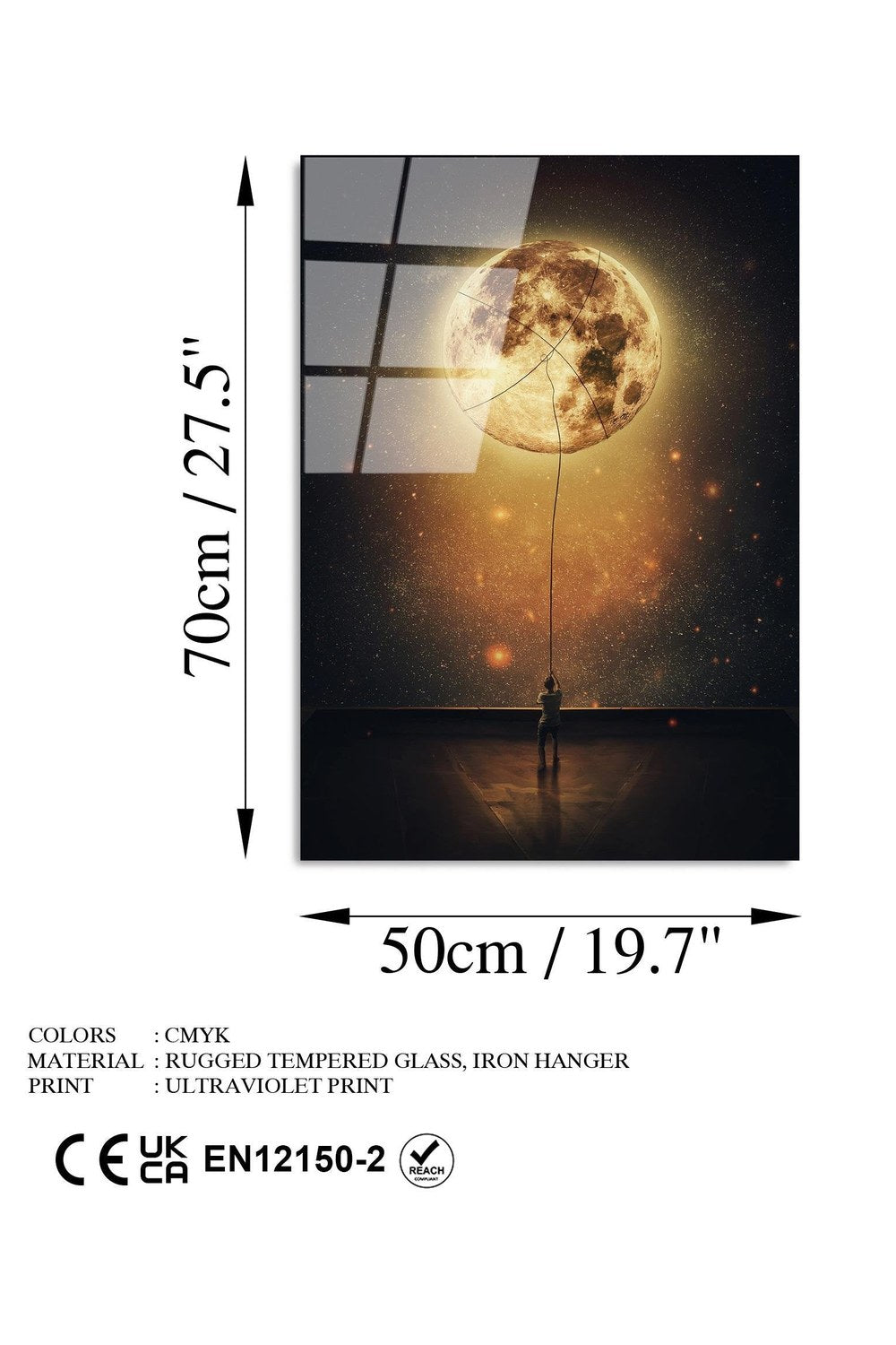 Uv-362 Baskılı Cam Dikdörtgen Duvar Tablosu - 7