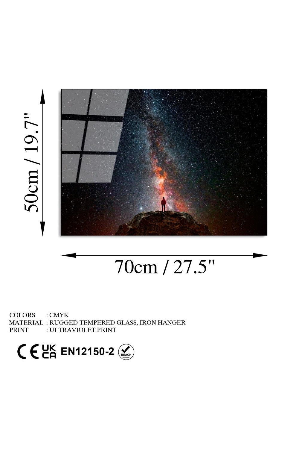 Uv-352 Baskılı Cam Dikdörtgen Duvar Tablosu - 7