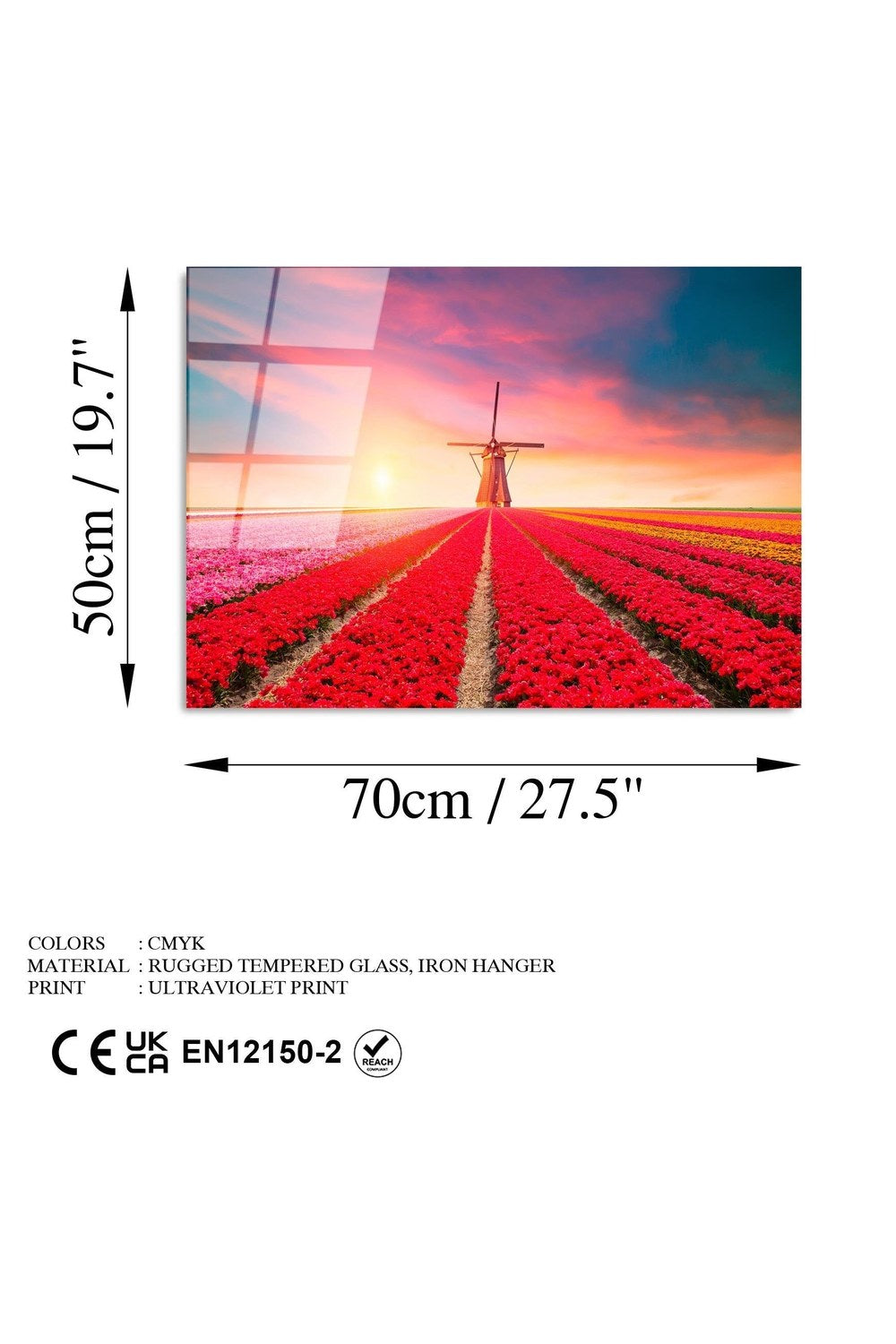 Uv-325 Baskılı Cam Dikdörtgen Duvar Tablosu - 7