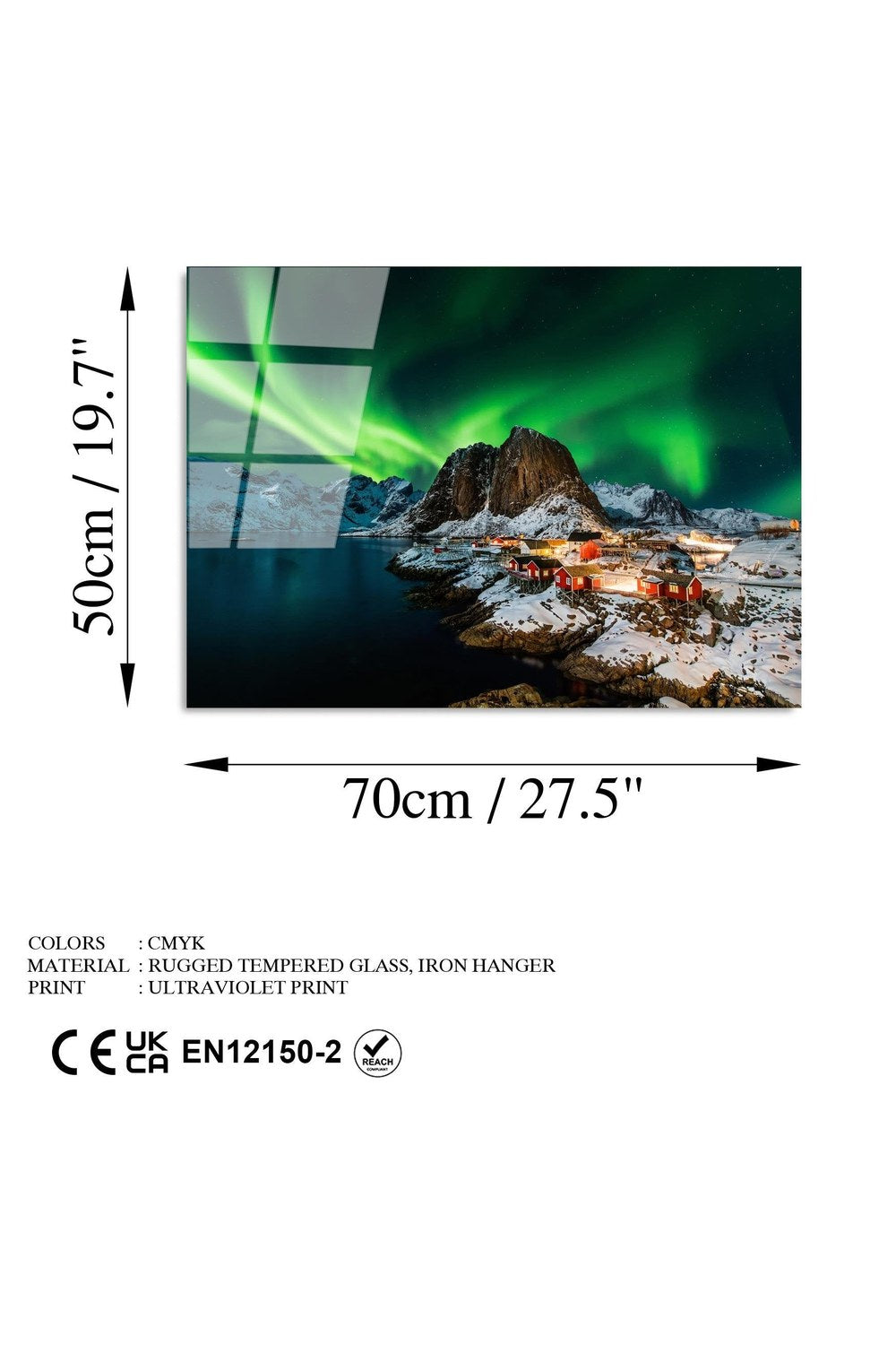 Uv-317 Baskılı Cam Dikdörtgen Duvar Tablosu - 7