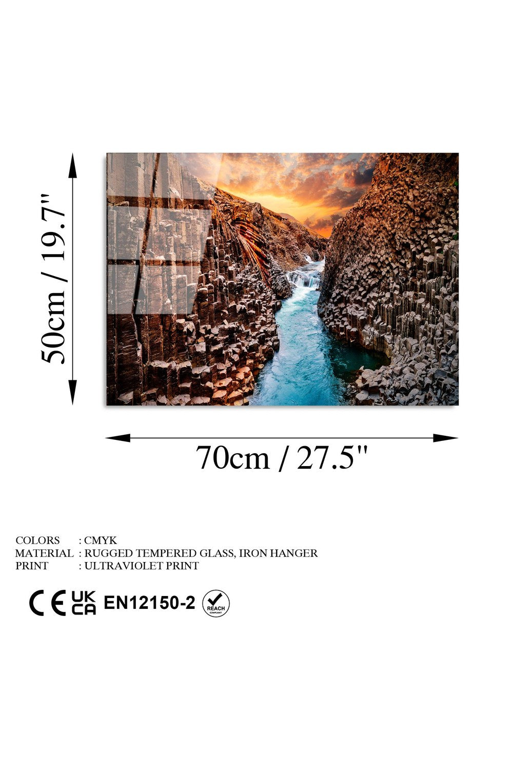 Uv-315 Baskılı Cam Dikdörtgen Duvar Tablosu - 7