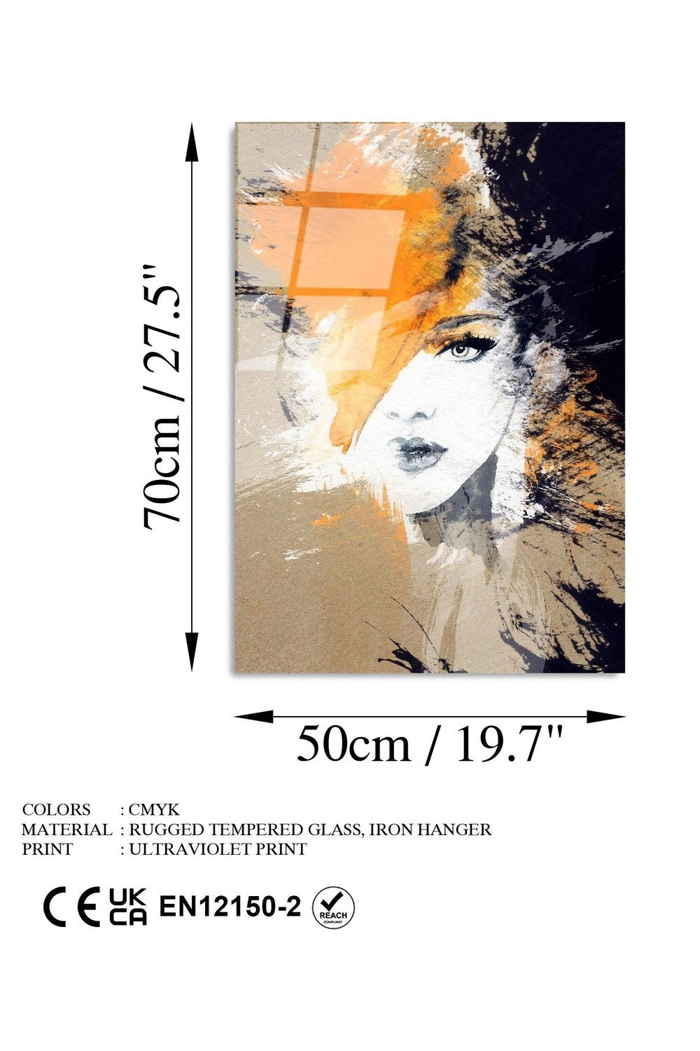 Uv-293 Baskılı Cam Dikdörtgen Duvar Tablosu - 7