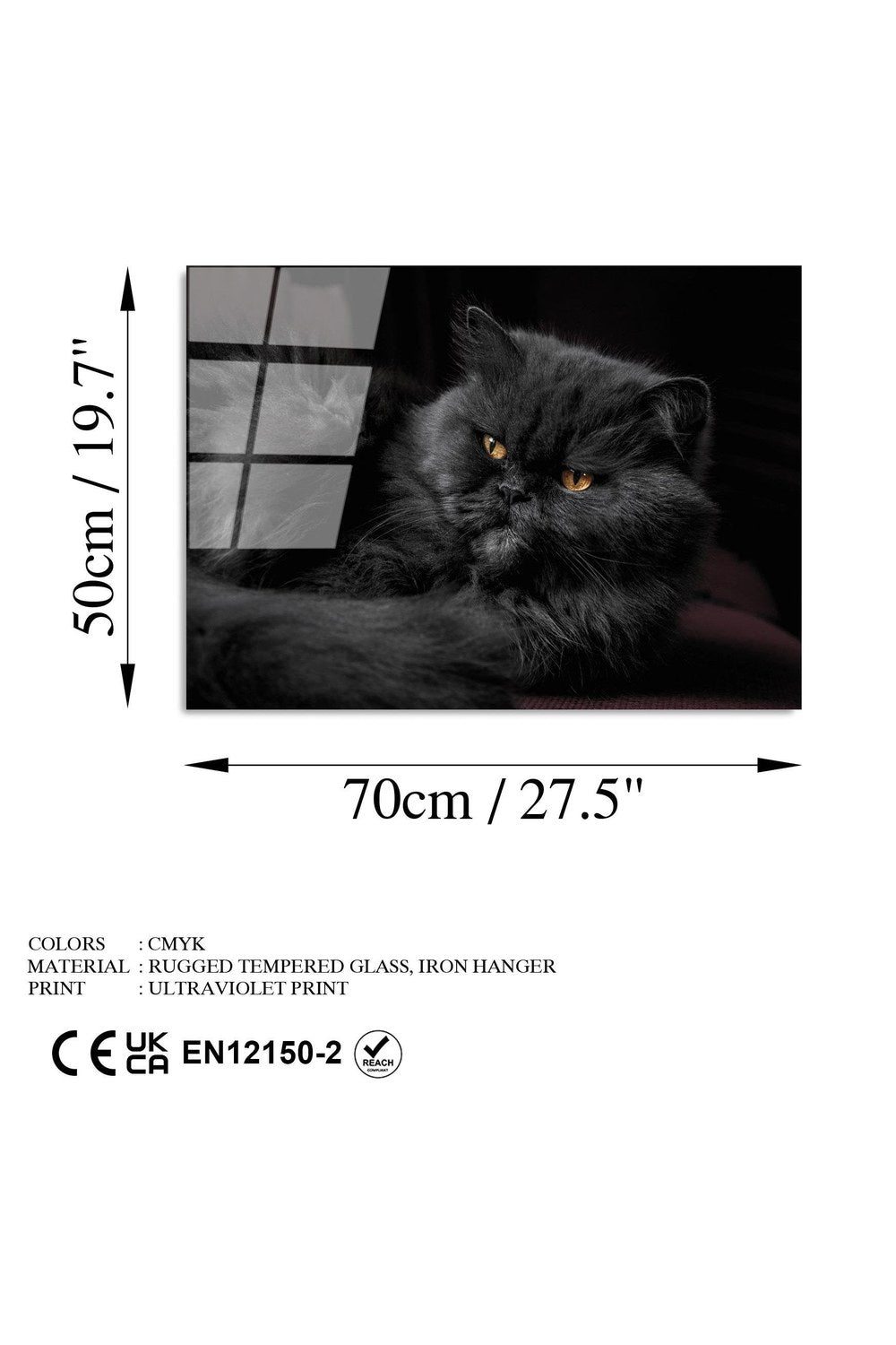 Uv-291 Baskılı Cam Dikdörtgen Duvar Tablosu - 7