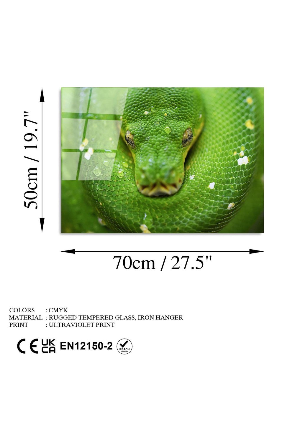 Uv-287 Baskılı Cam Dikdörtgen Duvar Tablosu - 7