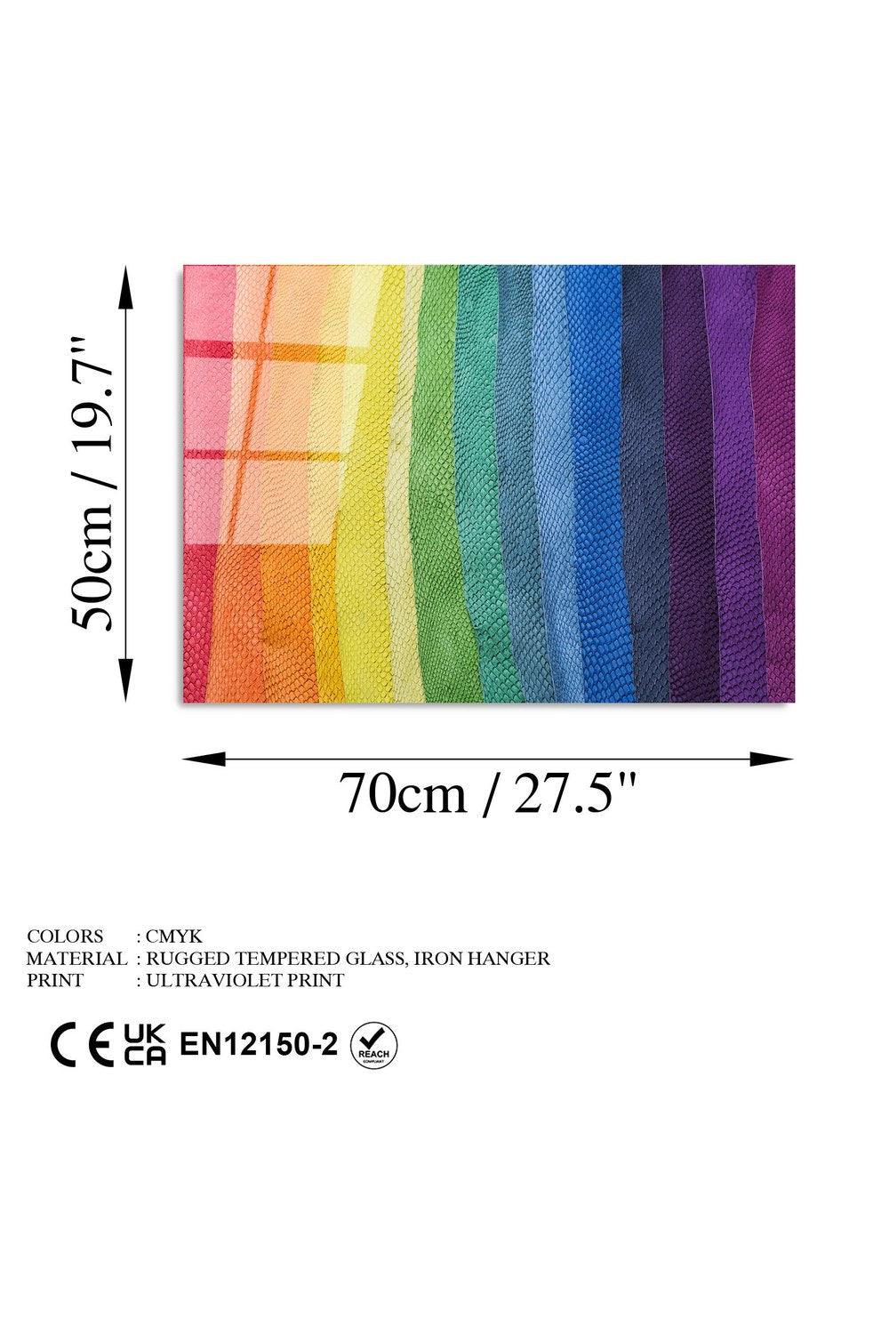 Uv-268 Baskılı Cam Dikdörtgen Duvar Tablosu - 7