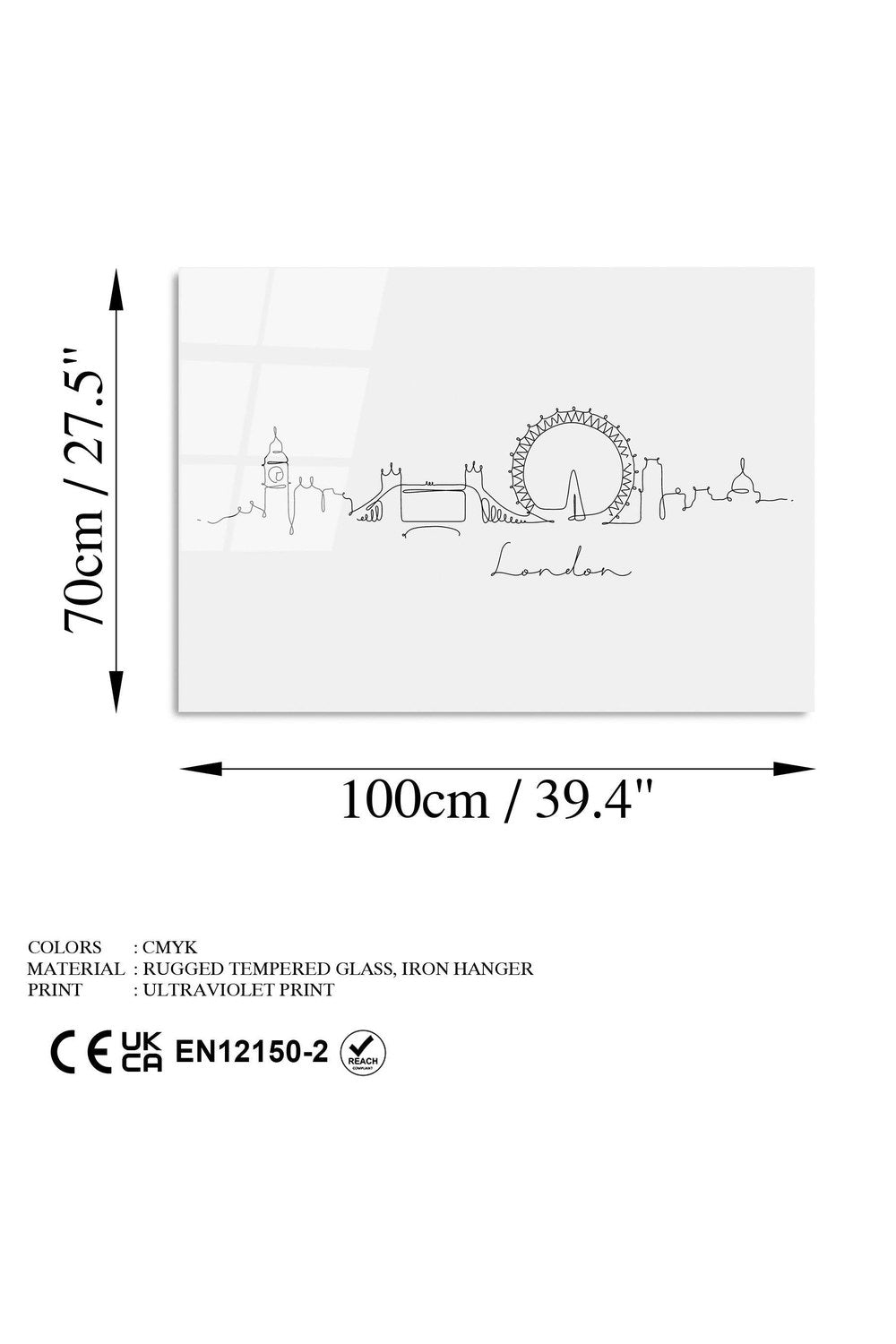 Uv-240 Baskılı Cam Dikdörtgen Duvar Tablosu - 7