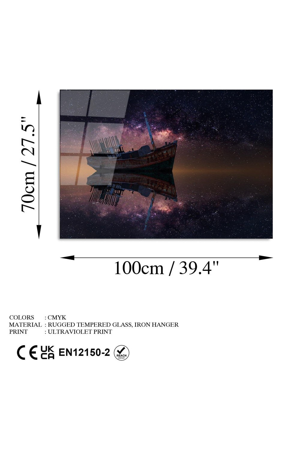 Uv-233 Baskılı Cam Dikdörtgen Duvar Tablosu - 7