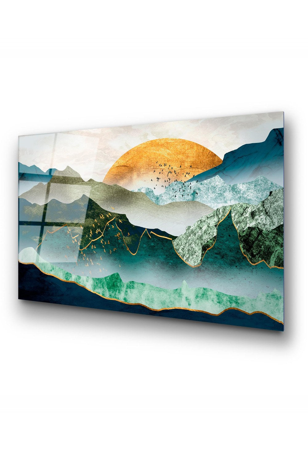 Uv-228 Baskılı Cam Dikdörtgen Duvar Tablosu - 4