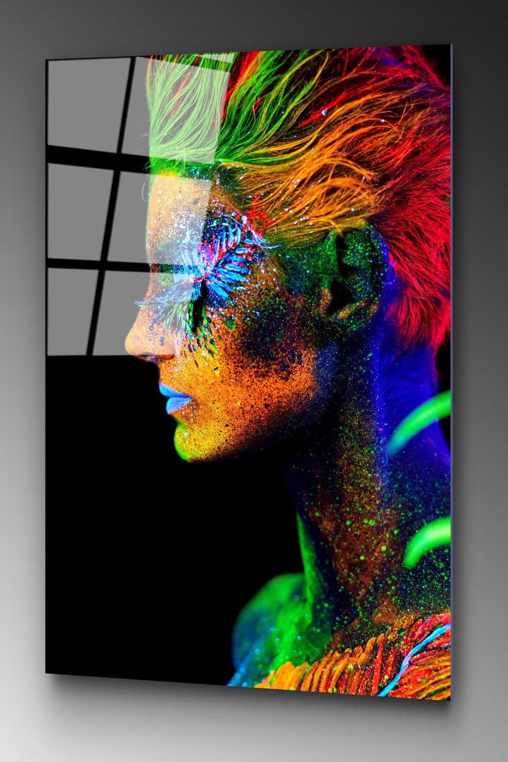 Uv-221 Baskılı Cam Dikdörtgen Duvar Tablosu - 3