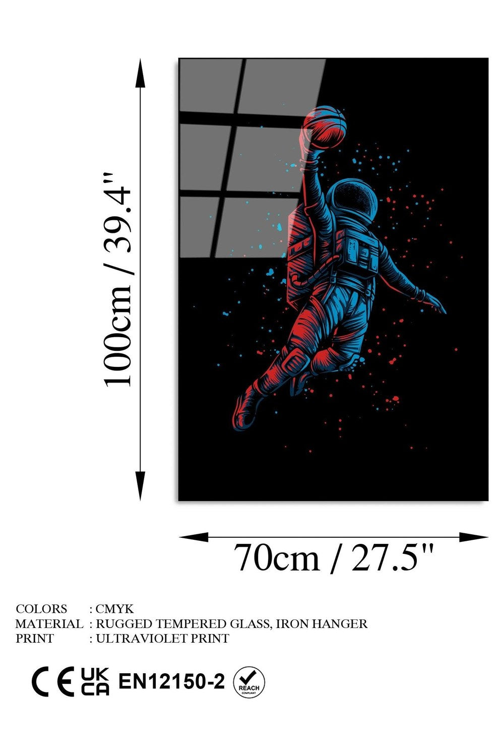 Uv-206 Baskılı Cam Dikdörtgen Duvar Tablosu - 7