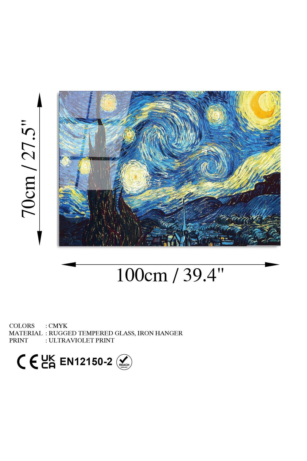 Uv-203 Baskılı Cam Dikdörtgen Duvar Tablosu - 7