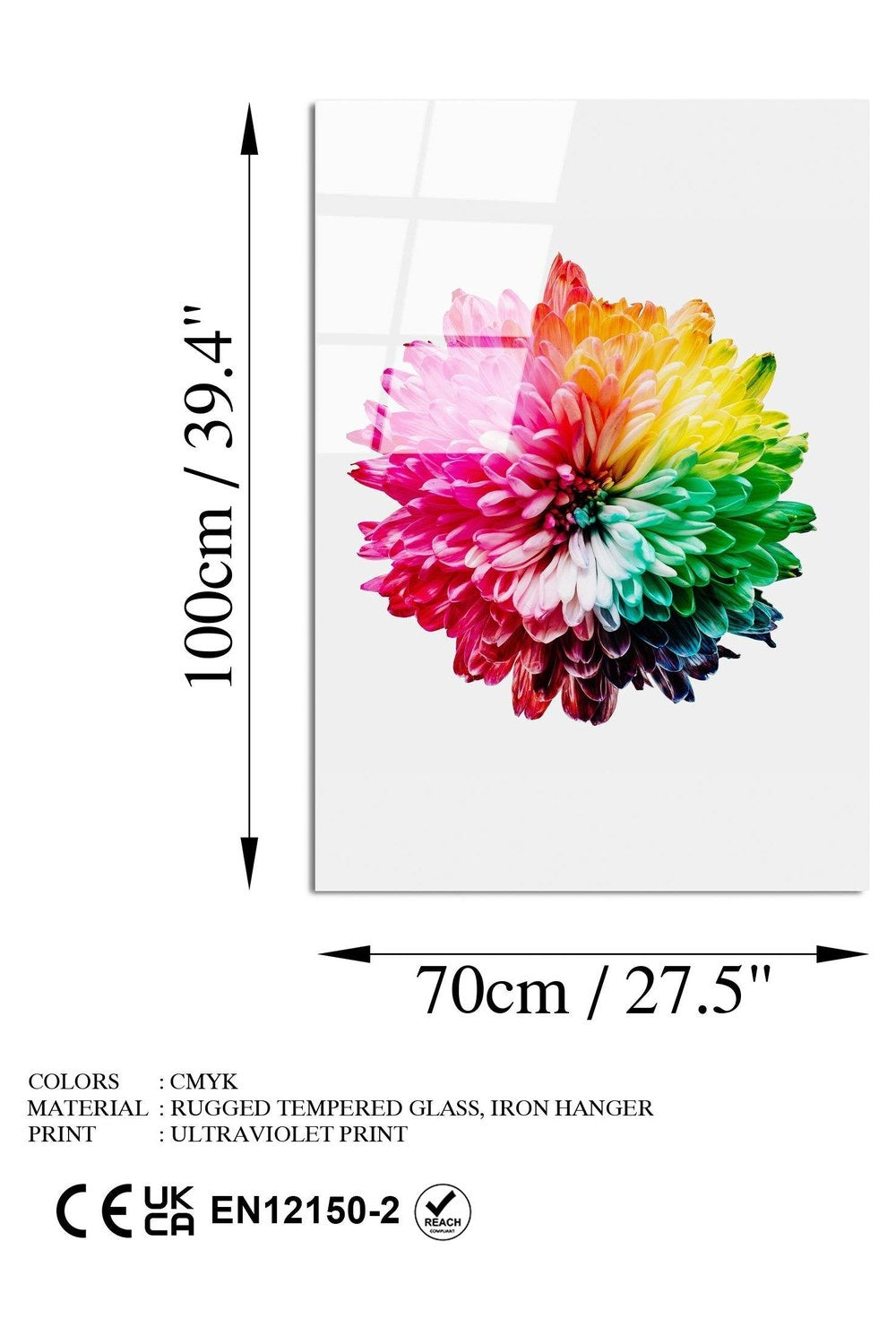 Uv-202 Baskılı Cam Dikdörtgen Duvar Tablosu - 7