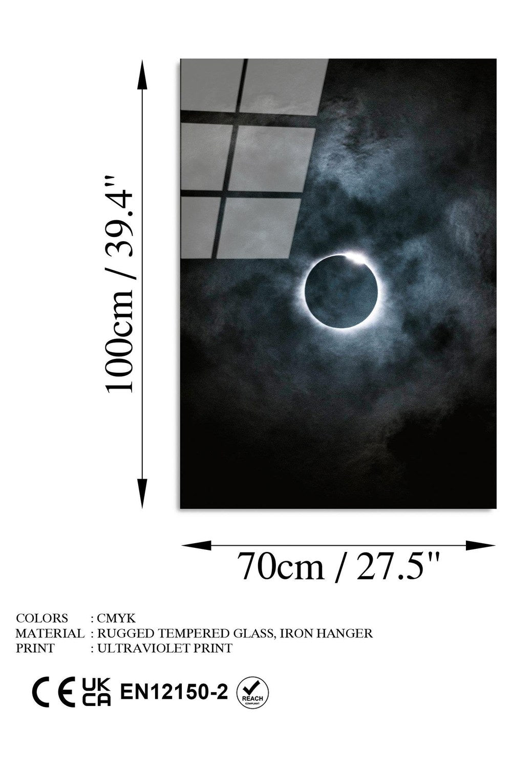 Uv-199 Baskılı Cam Dikdörtgen Duvar Tablosu - 7