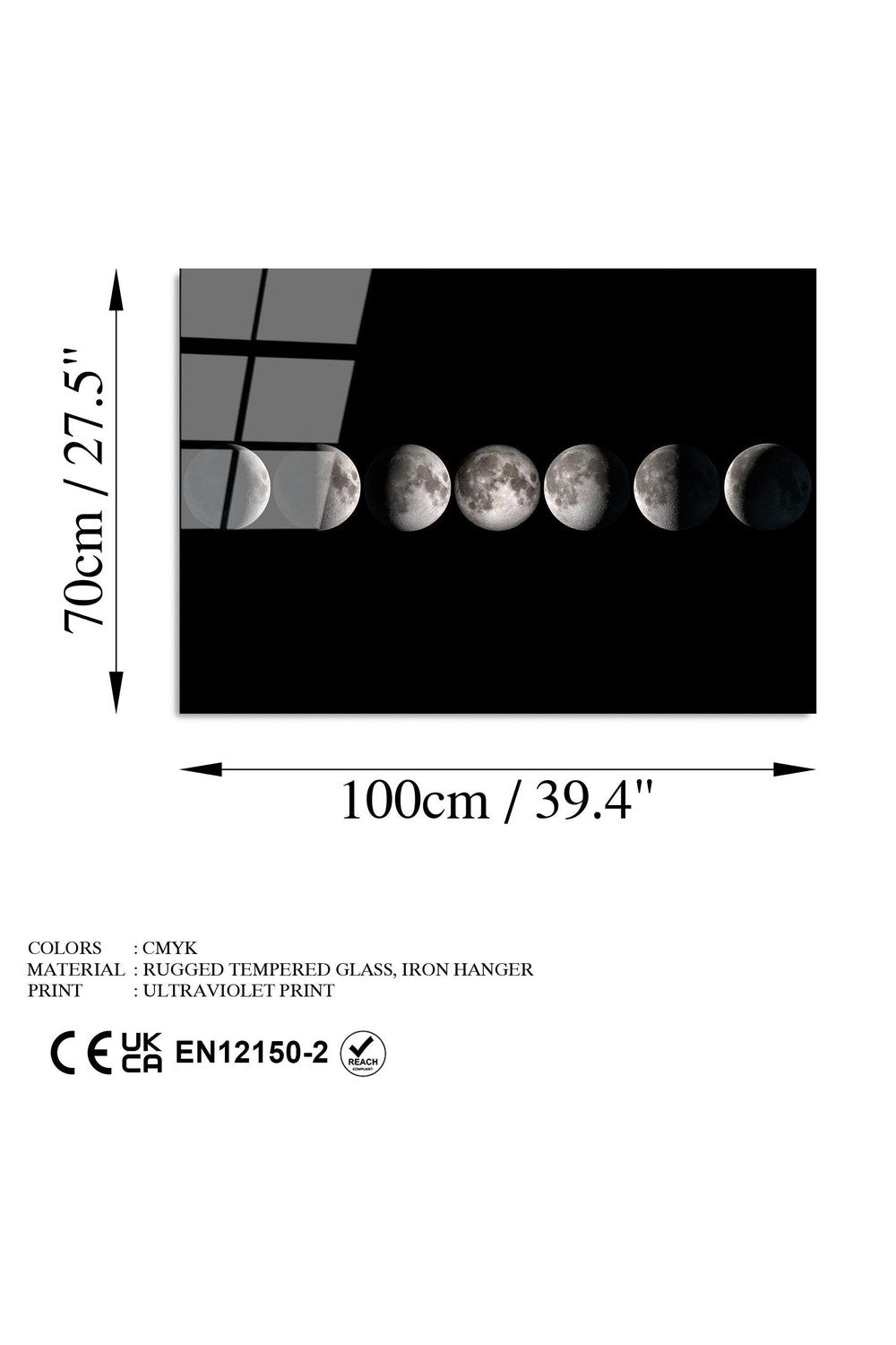 Uv-187 Baskılı Cam Dikdörtgen Duvar Tablosu - 7