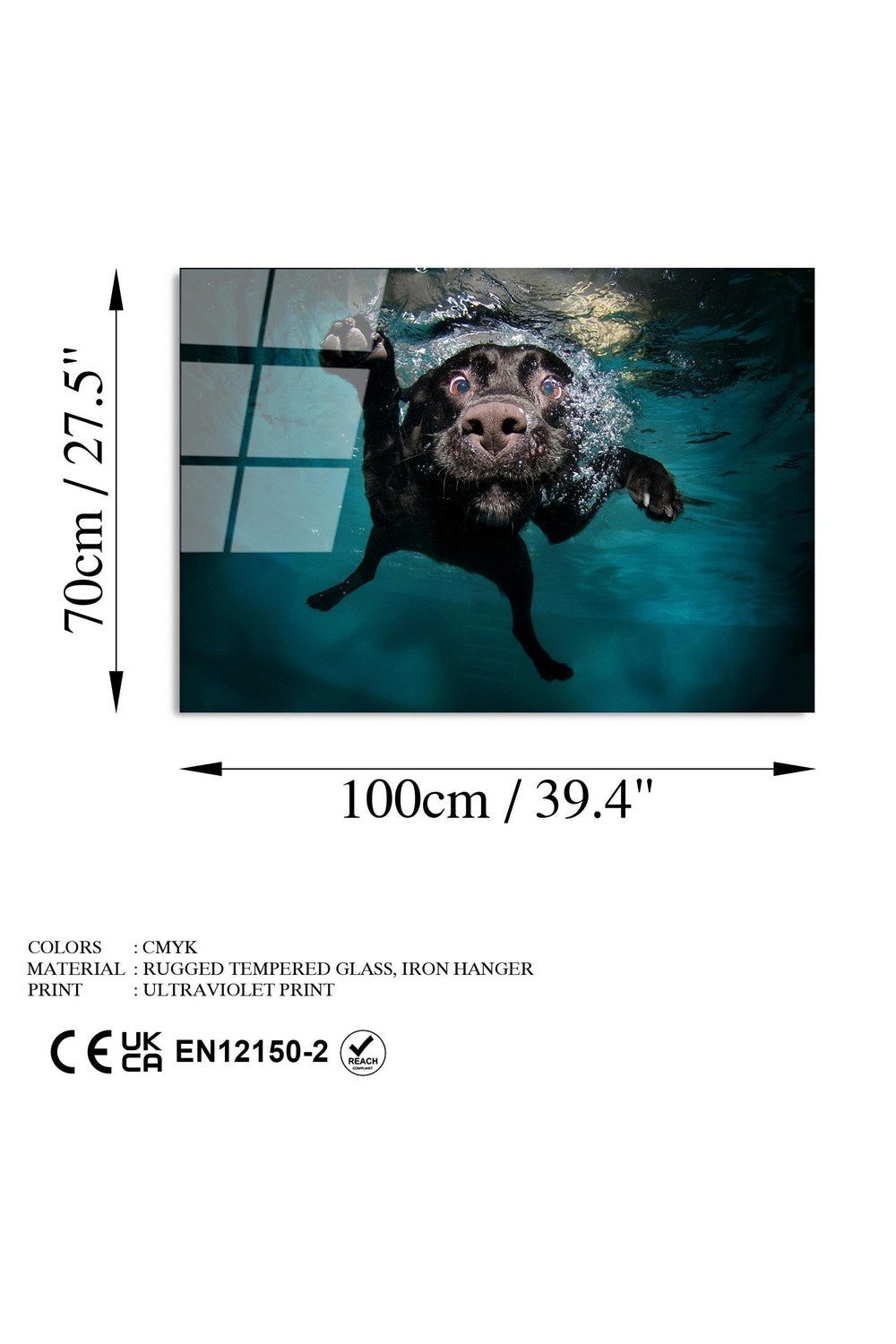 Uv-166 Baskılı Cam Dikdörtgen Duvar Tablosu - 7