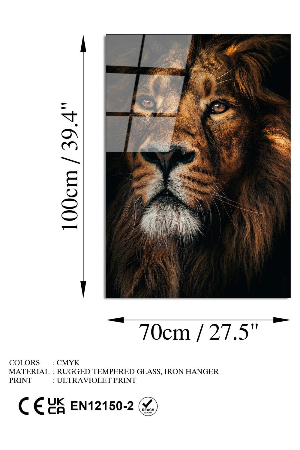 Uv-159 Baskılı Cam Dikdörtgen Duvar Tablosu - 7