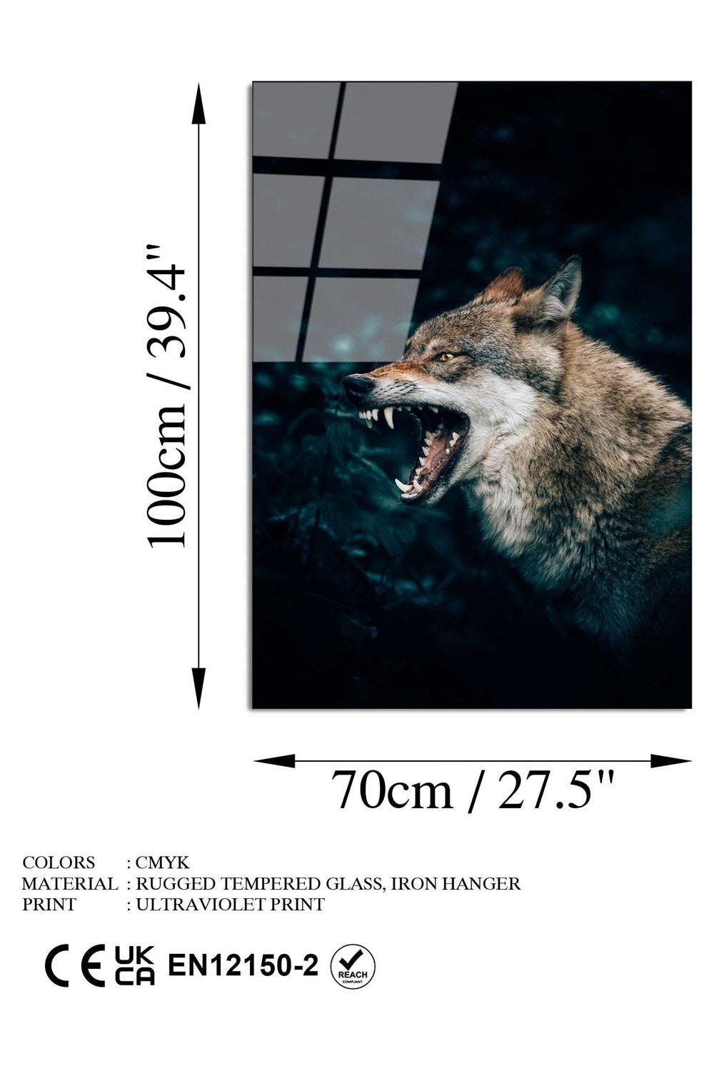 Uv-158 Baskılı Cam Dikdörtgen Duvar Tablosu - 7