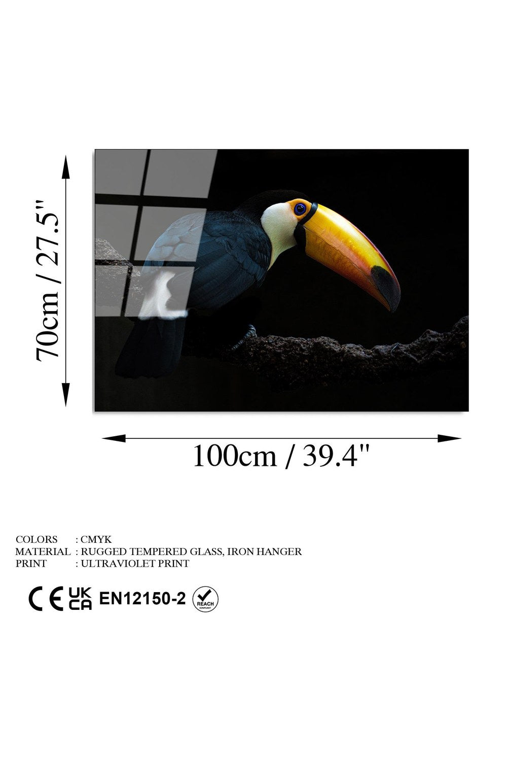 Uv-156 Baskılı Cam Dikdörtgen Duvar Tablosu - 7