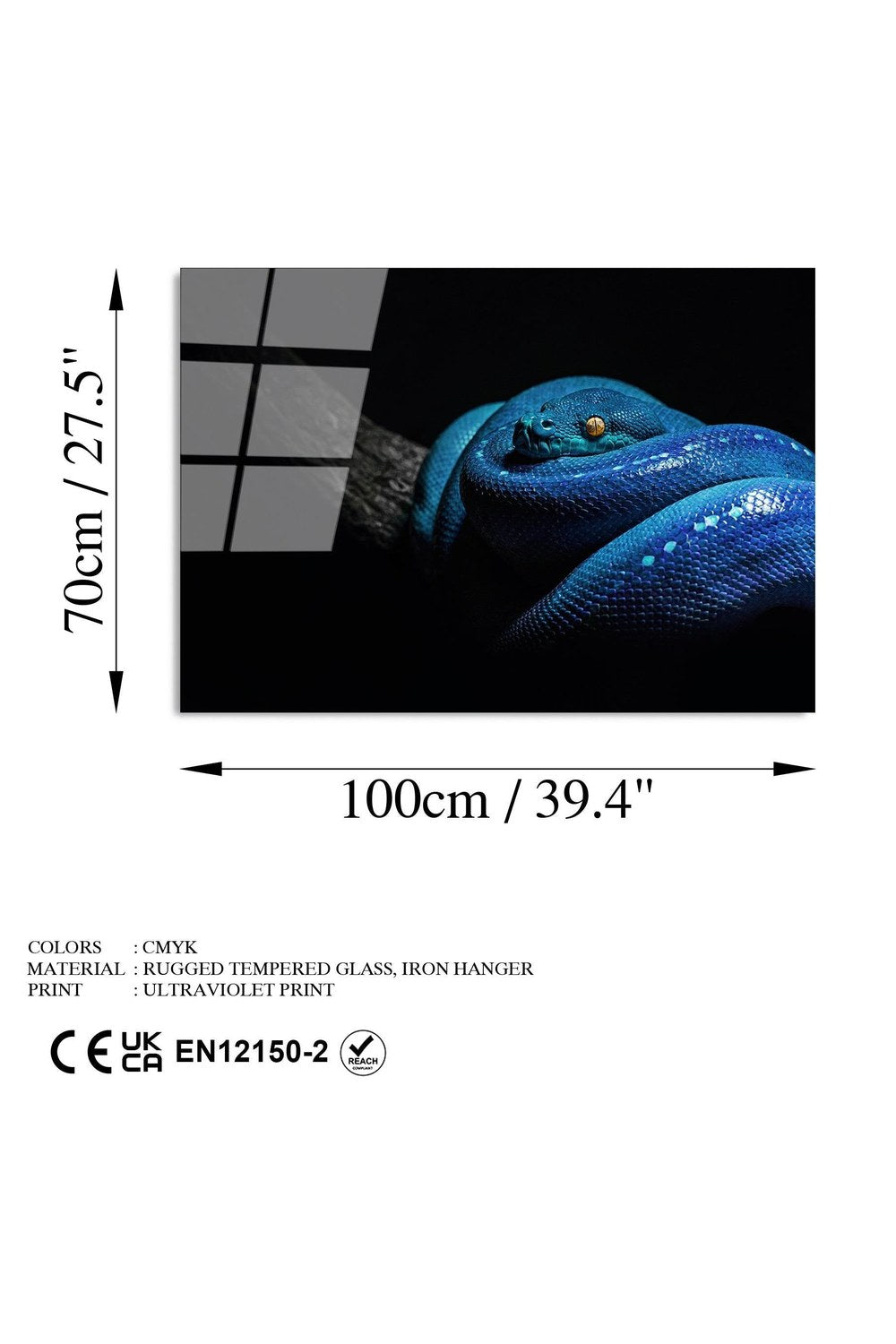Uv-148 Baskılı Cam Dikdörtgen Duvar Tablosu - 7