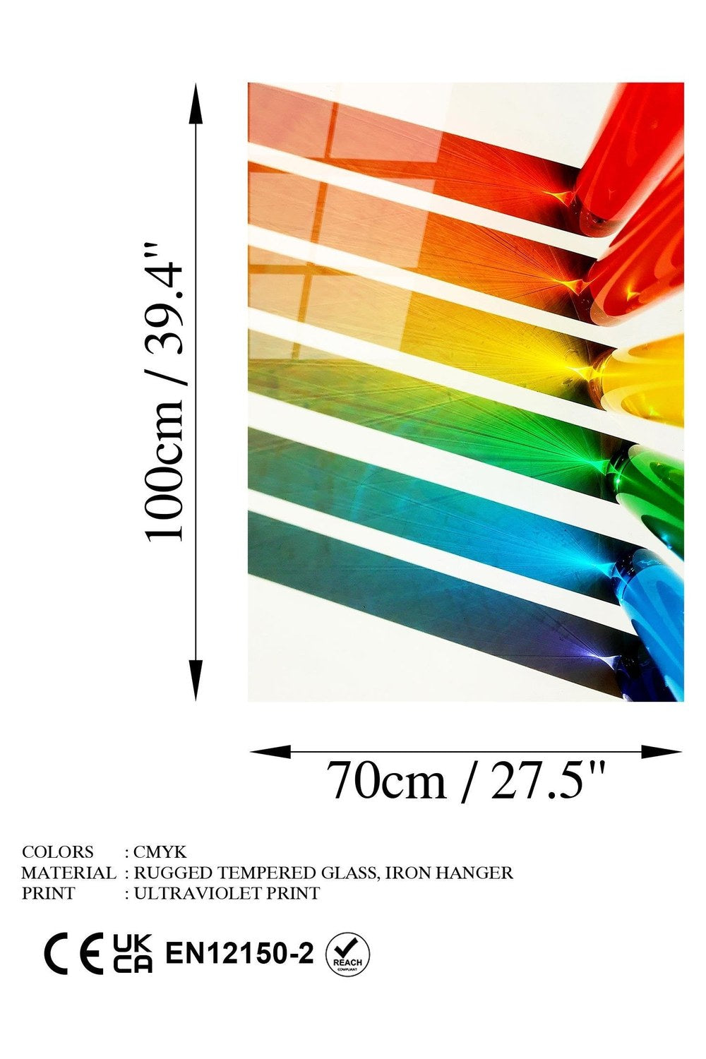Uv-122 Baskılı Cam Dikdörtgen Duvar Tablosu - 7