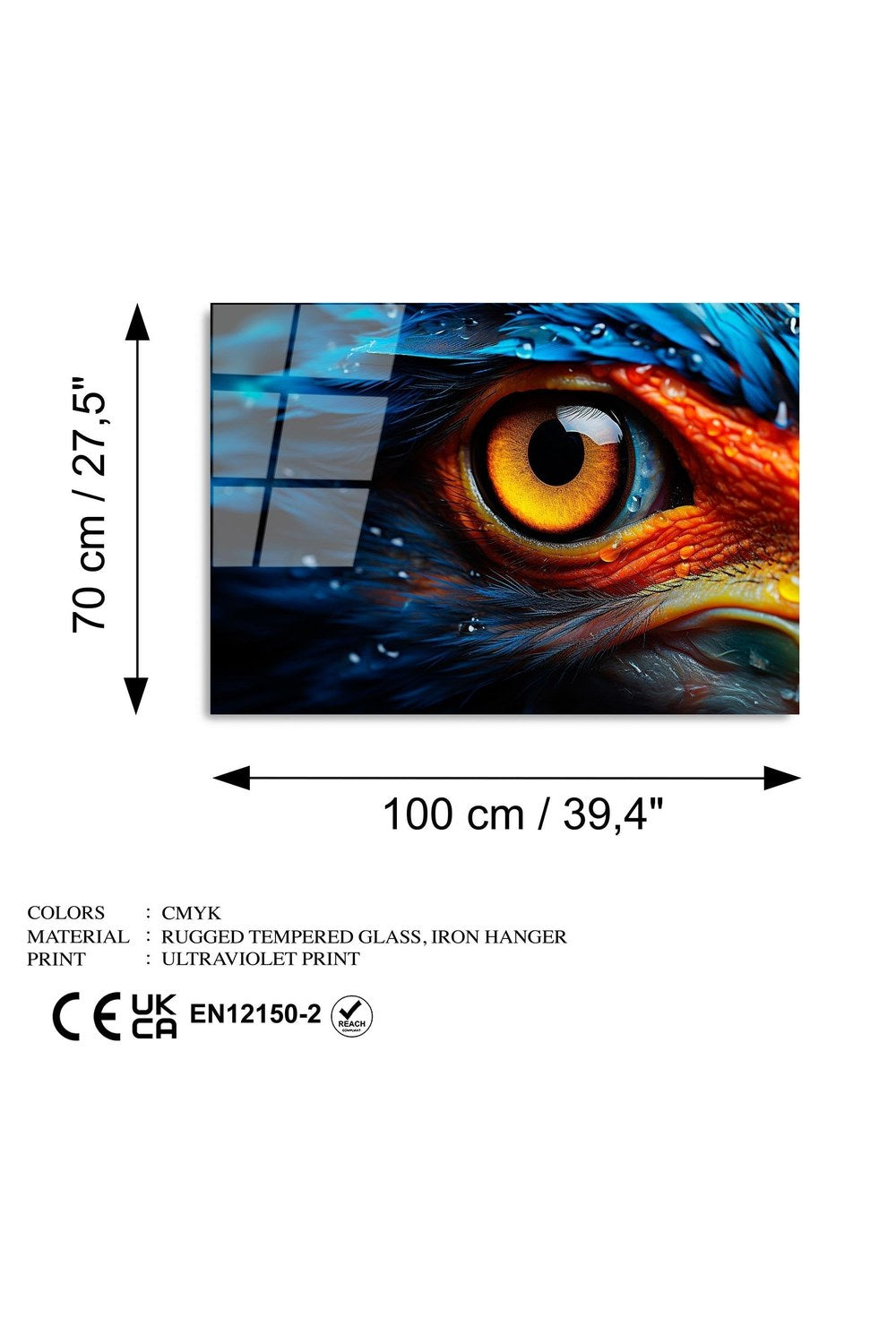 Uv-1197 Baskılı Cam Dikdörtgen Duvar Tablosu - 7