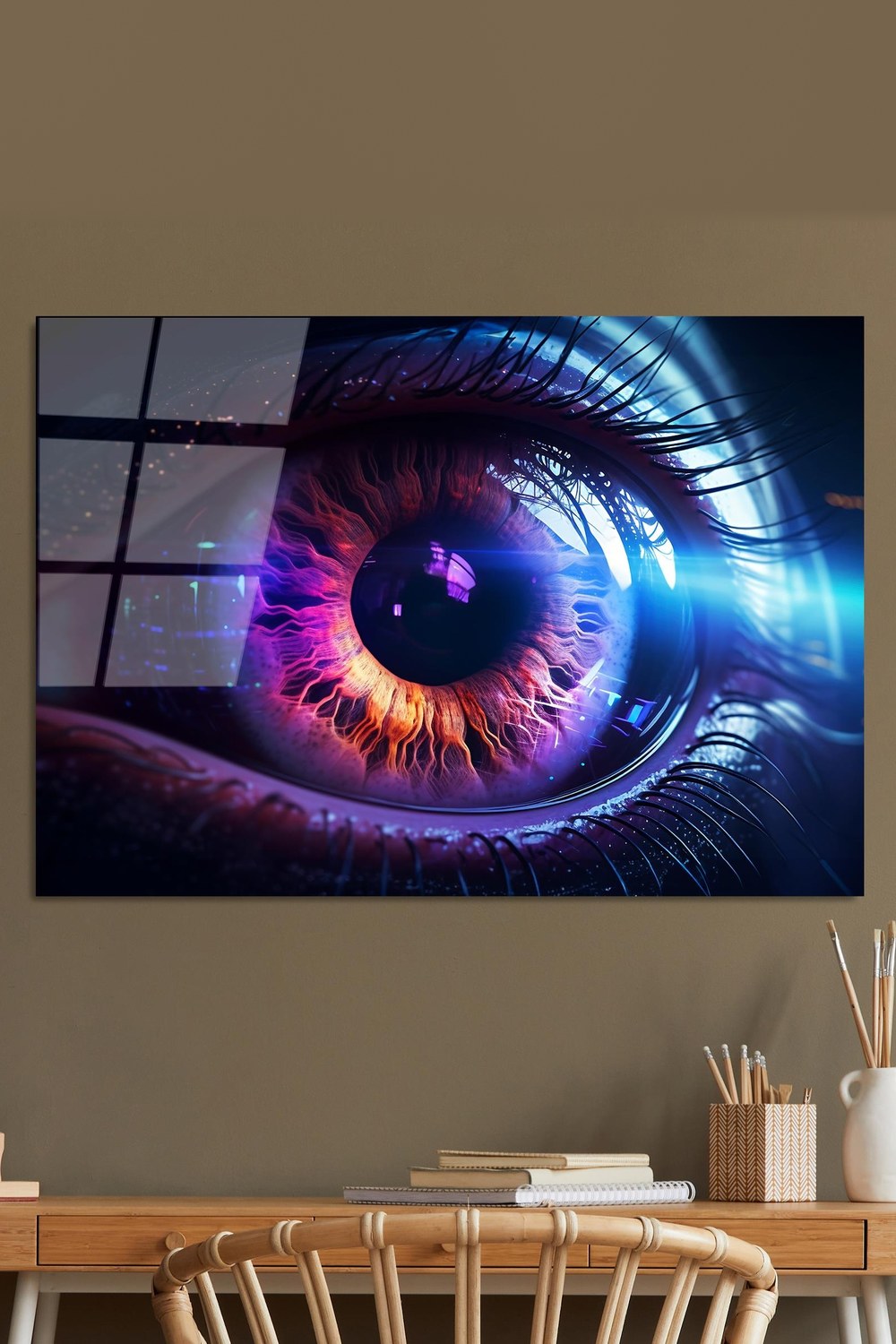 Uv-1196 Baskılı Cam Dikdörtgen Duvar Tablosu - 0