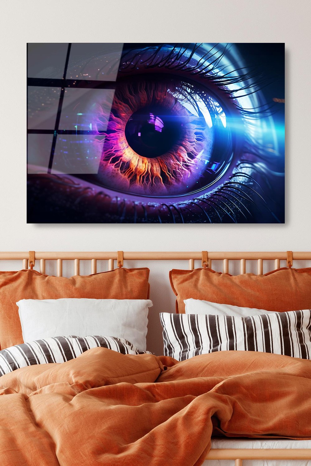 Uv-1196 Baskılı Cam Dikdörtgen Duvar Tablosu - 1