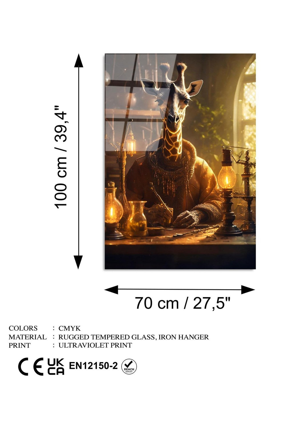 Uv-1187 Baskılı Cam Dikdörtgen Duvar Tablosu - 7