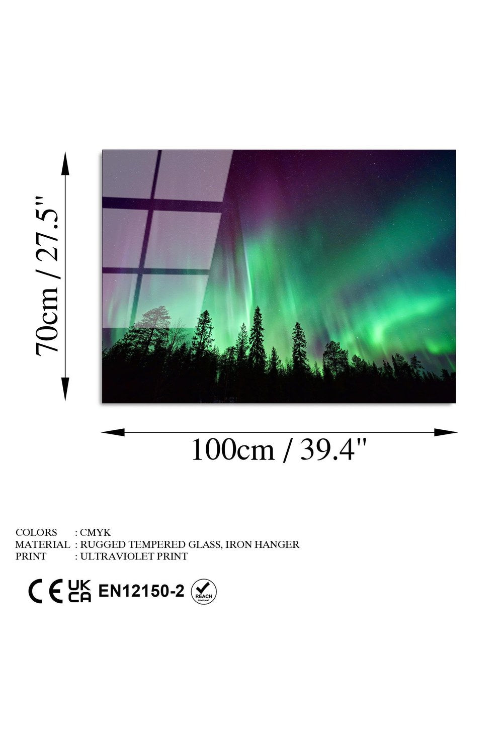 Uv-108 Baskılı Cam Dikdörtgen Duvar Tablosu - 7