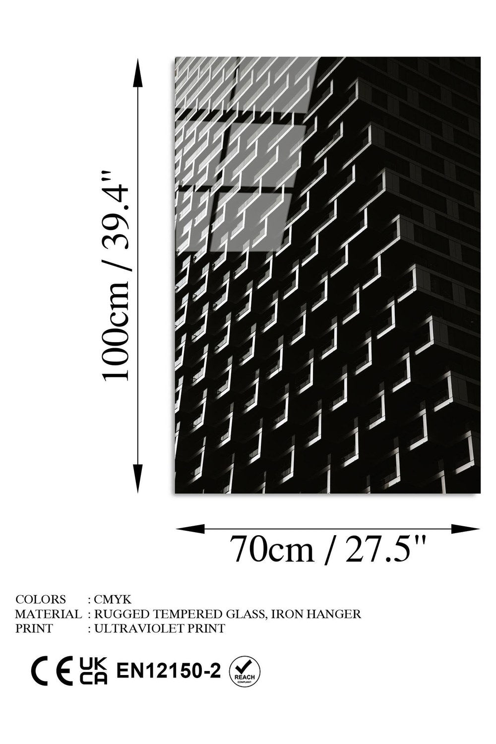 Uv-082 Baskılı Cam Dikdörtgen Duvar Tablosu - 7