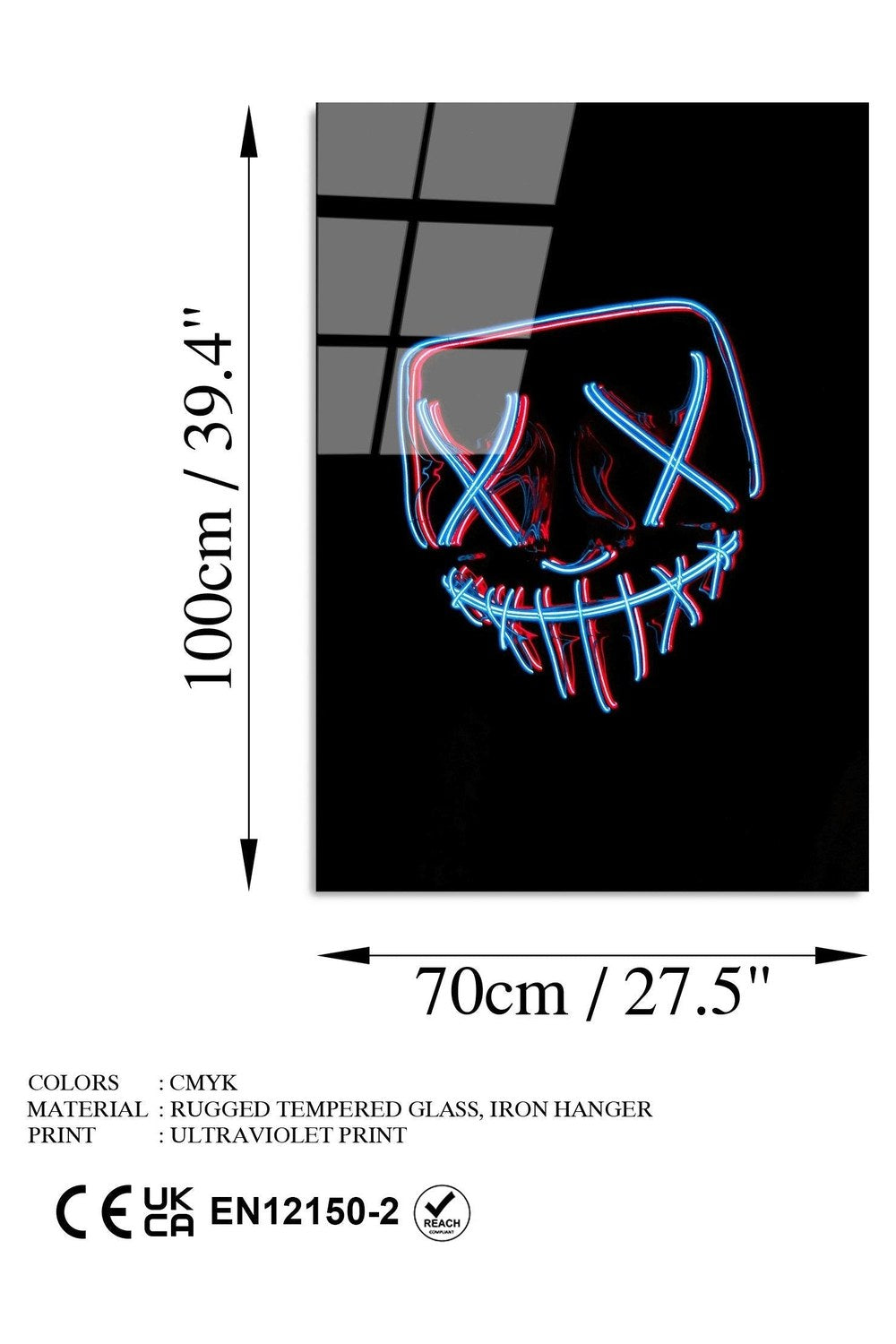 Uv-068 Baskılı Cam Dikdörtgen Duvar Tablosu - 7