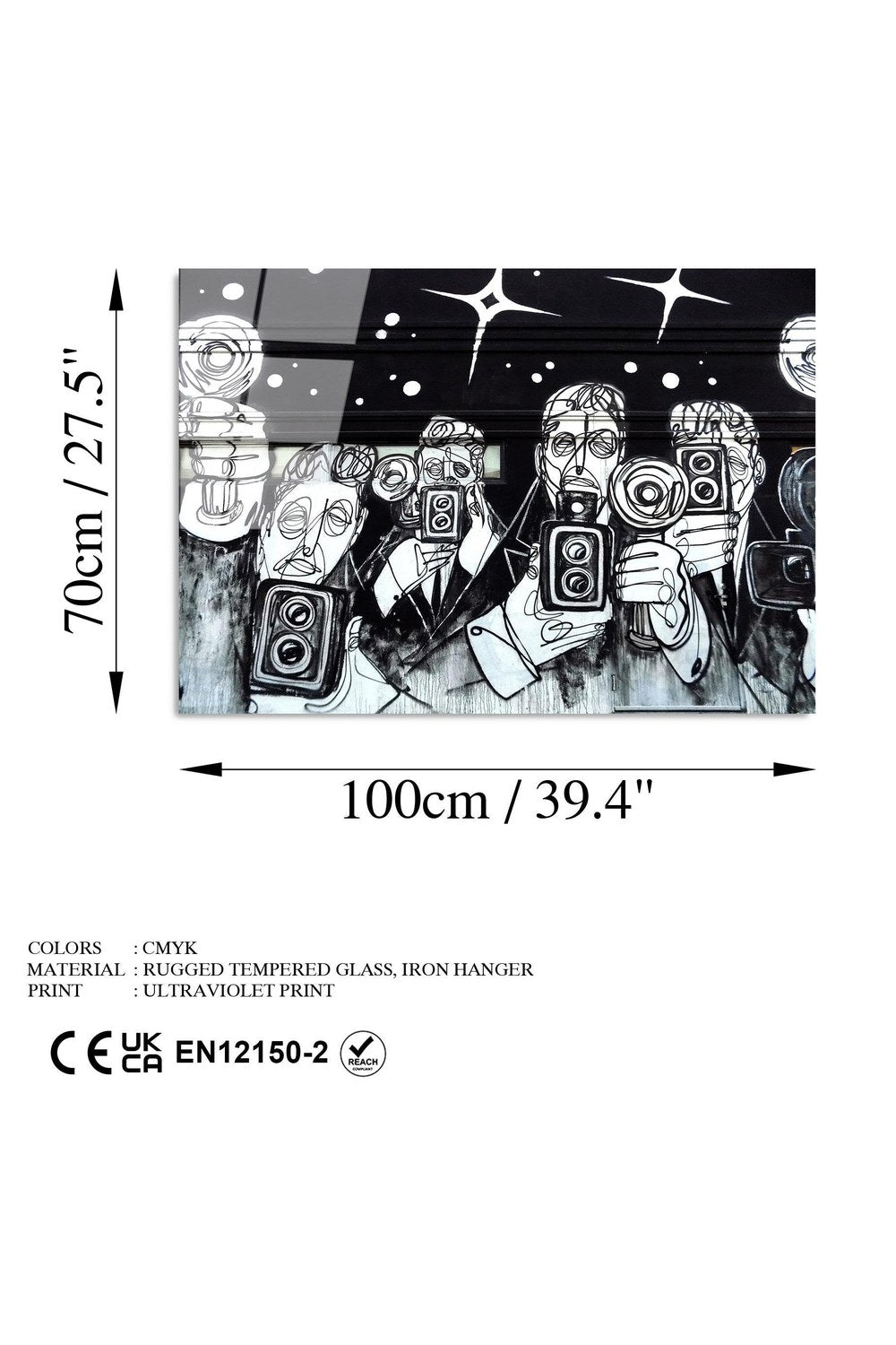 Uv-051 Baskılı Cam Dikdörtgen Duvar Tablosu - 7