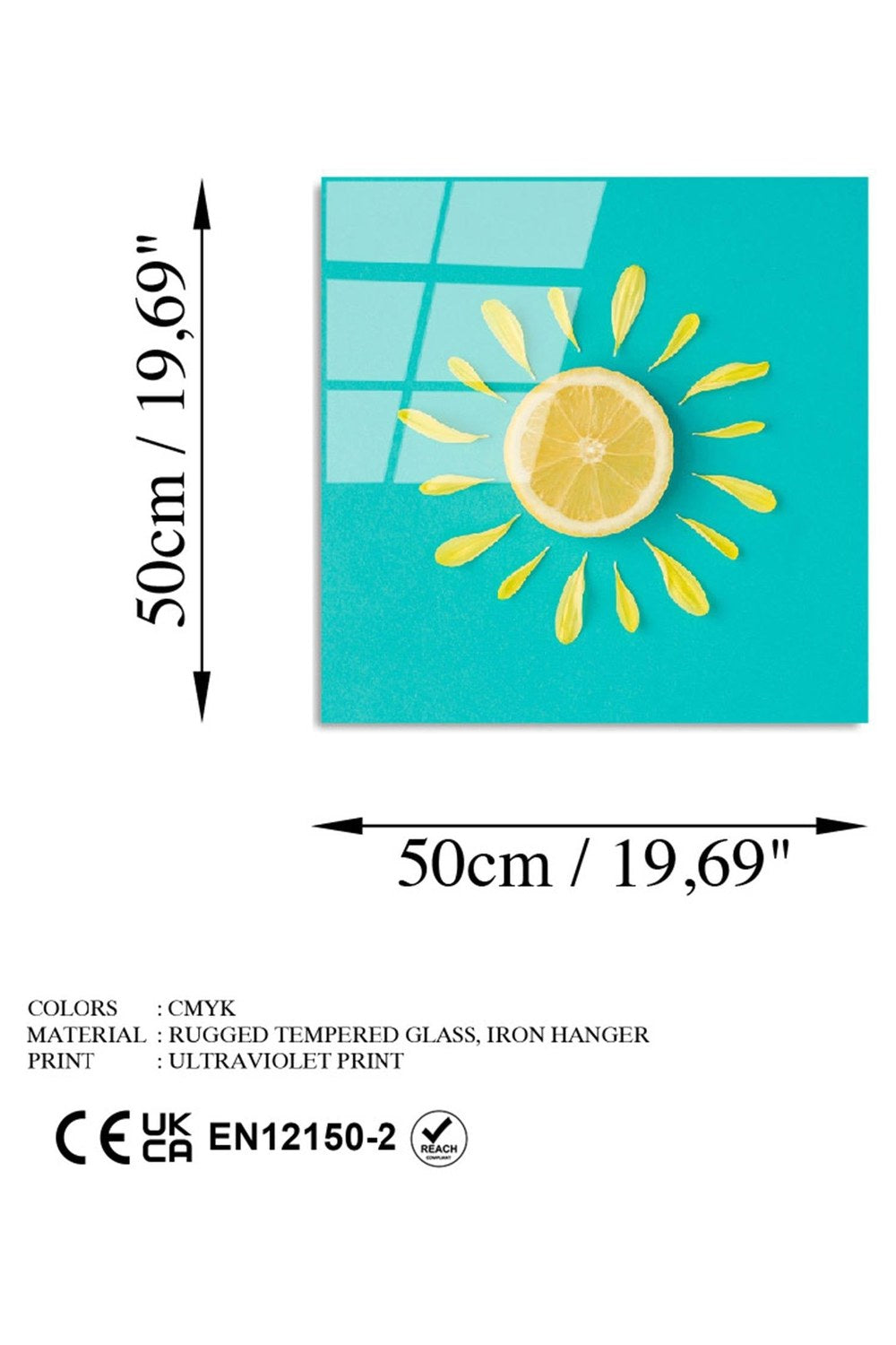 Uv-830 Baskılı Cam Kare Duvar Tablosu - 6