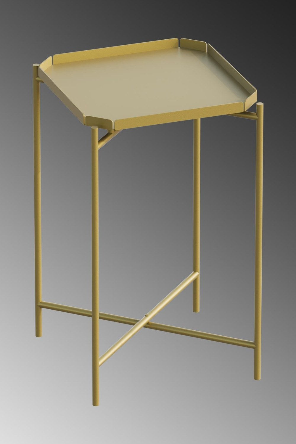 Shb-008-A Dekoratif Metal Sehpa - 3