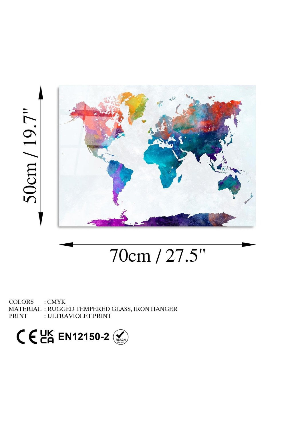 Uv-340 Baskılı Cam Dikdörtgen Duvar Tablosu - 7