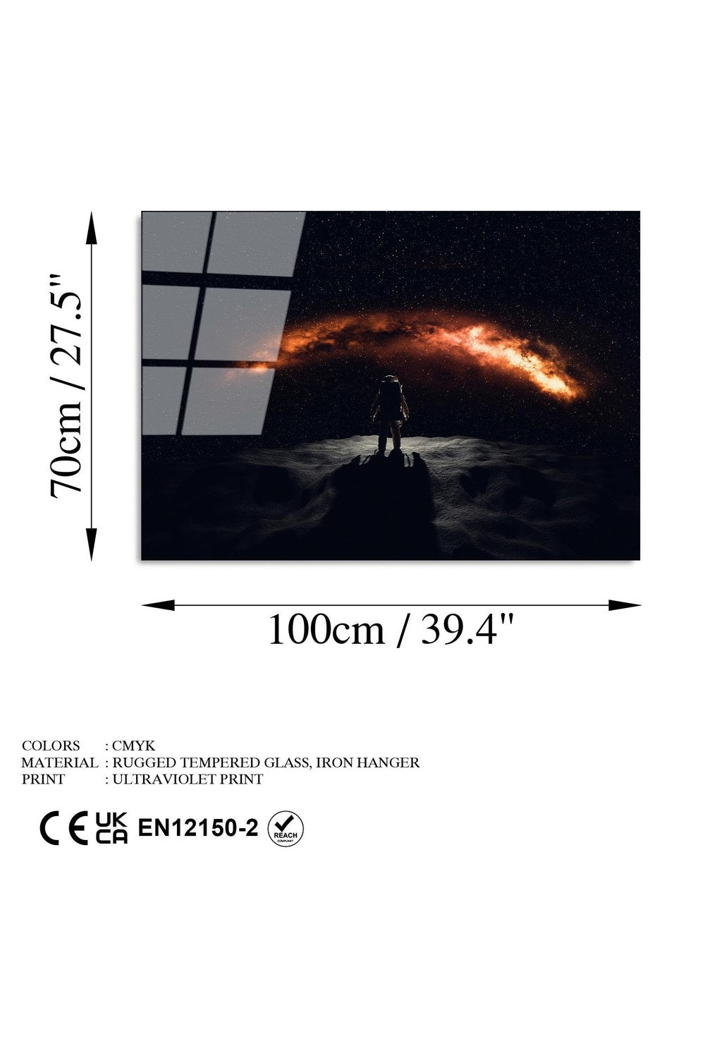 Uv-209 Baskılı Cam Dikdörtgen Duvar Tablosu - 7