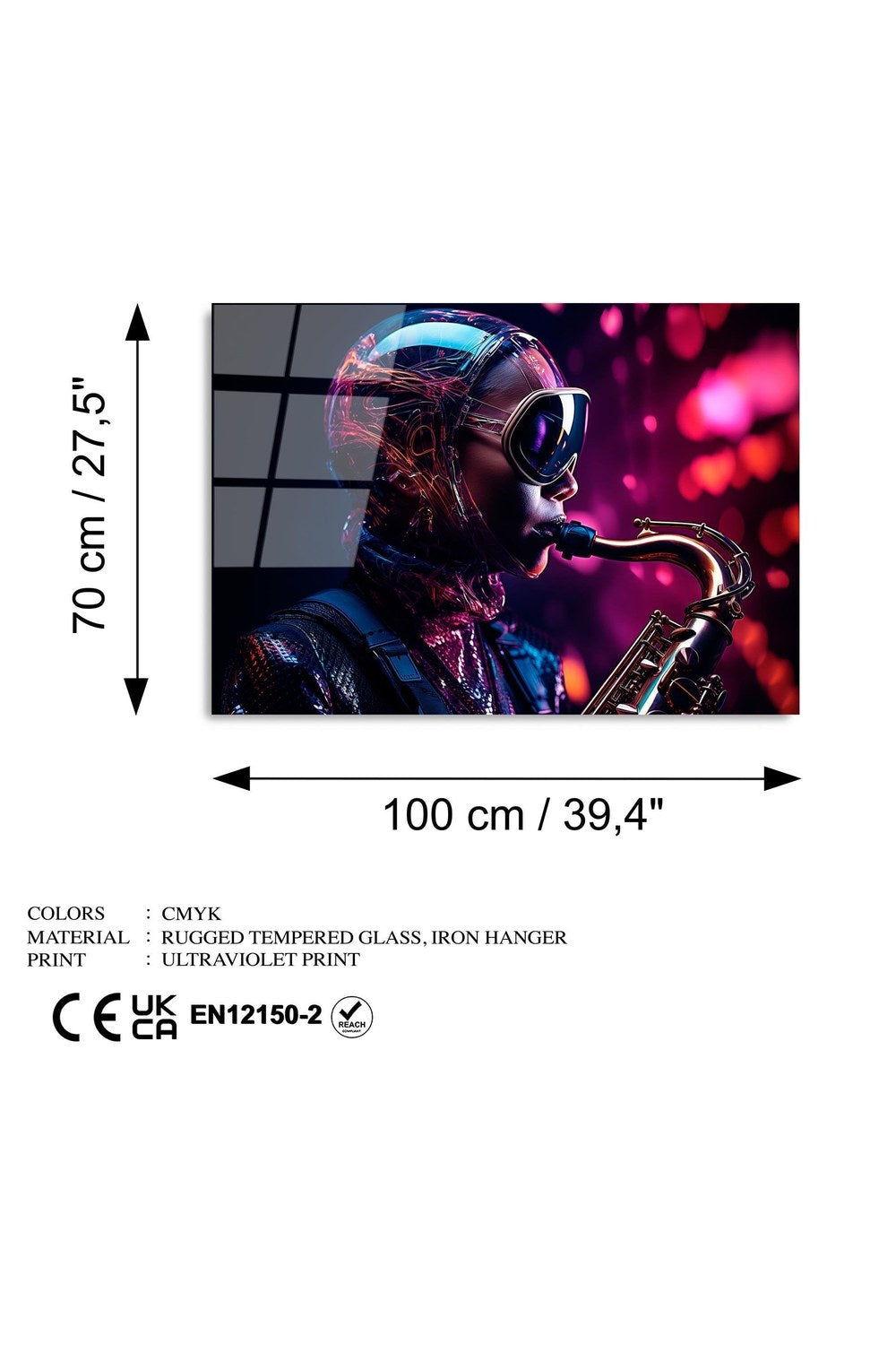 Uv-1201 Baskılı Cam Dikdörtgen Duvar Tablosu - 7