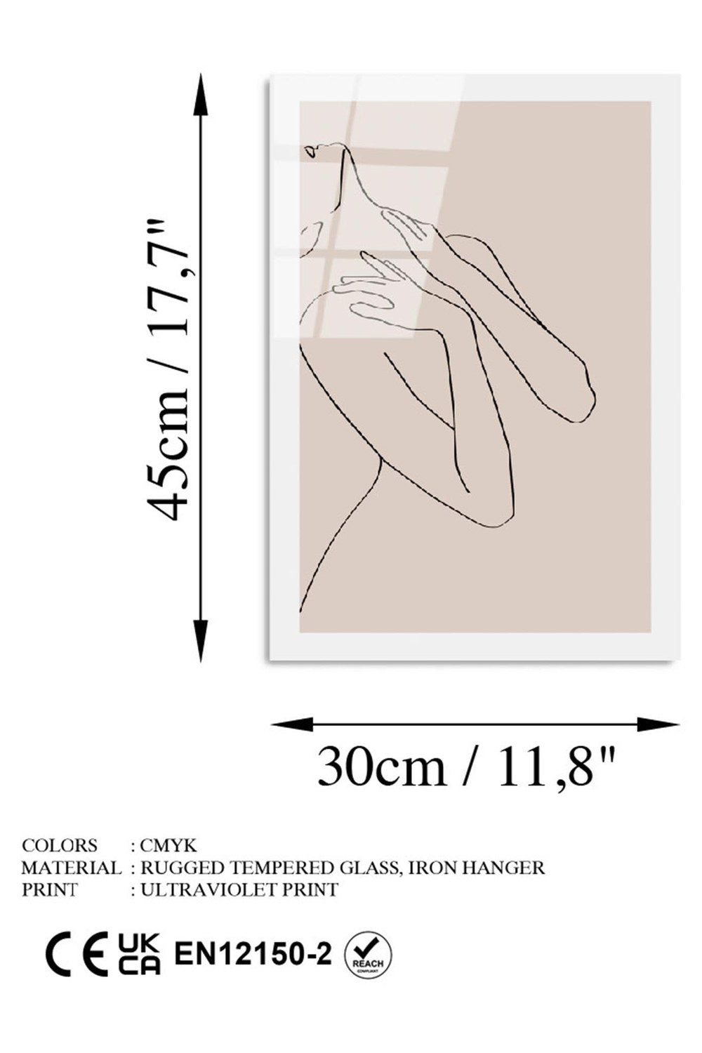 Uv-1041 Baskılı Cam Dikdörtgen Duvar Tablosu - 6