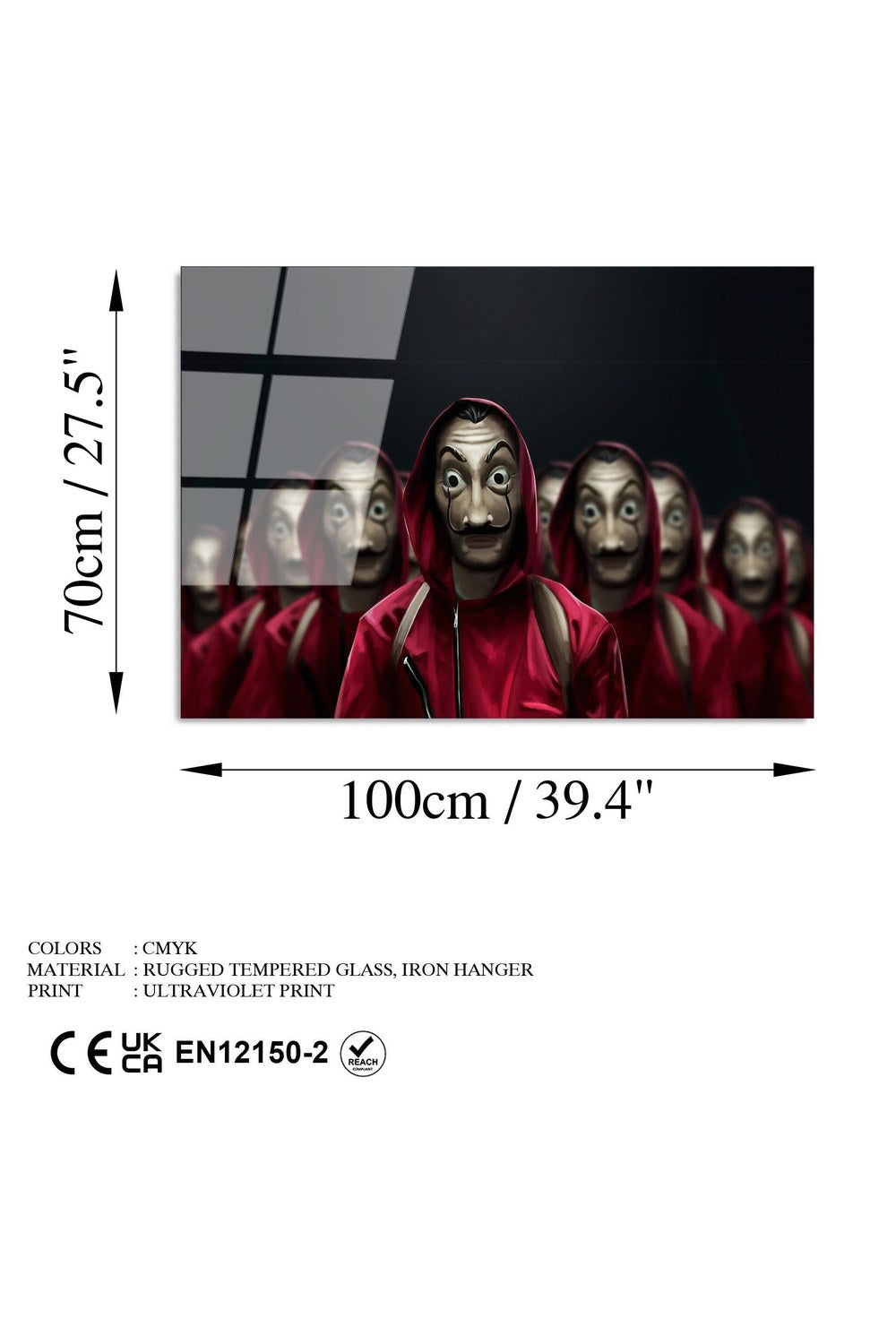 Uv-099 Baskılı Cam Dikdörtgen Duvar Tablosu - 7