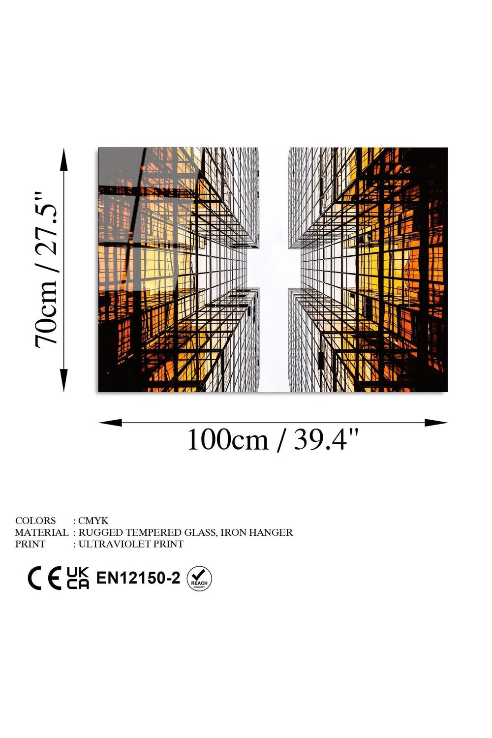 Uv-047 Baskılı Cam Dikdörtgen Duvar Tablosu - 7