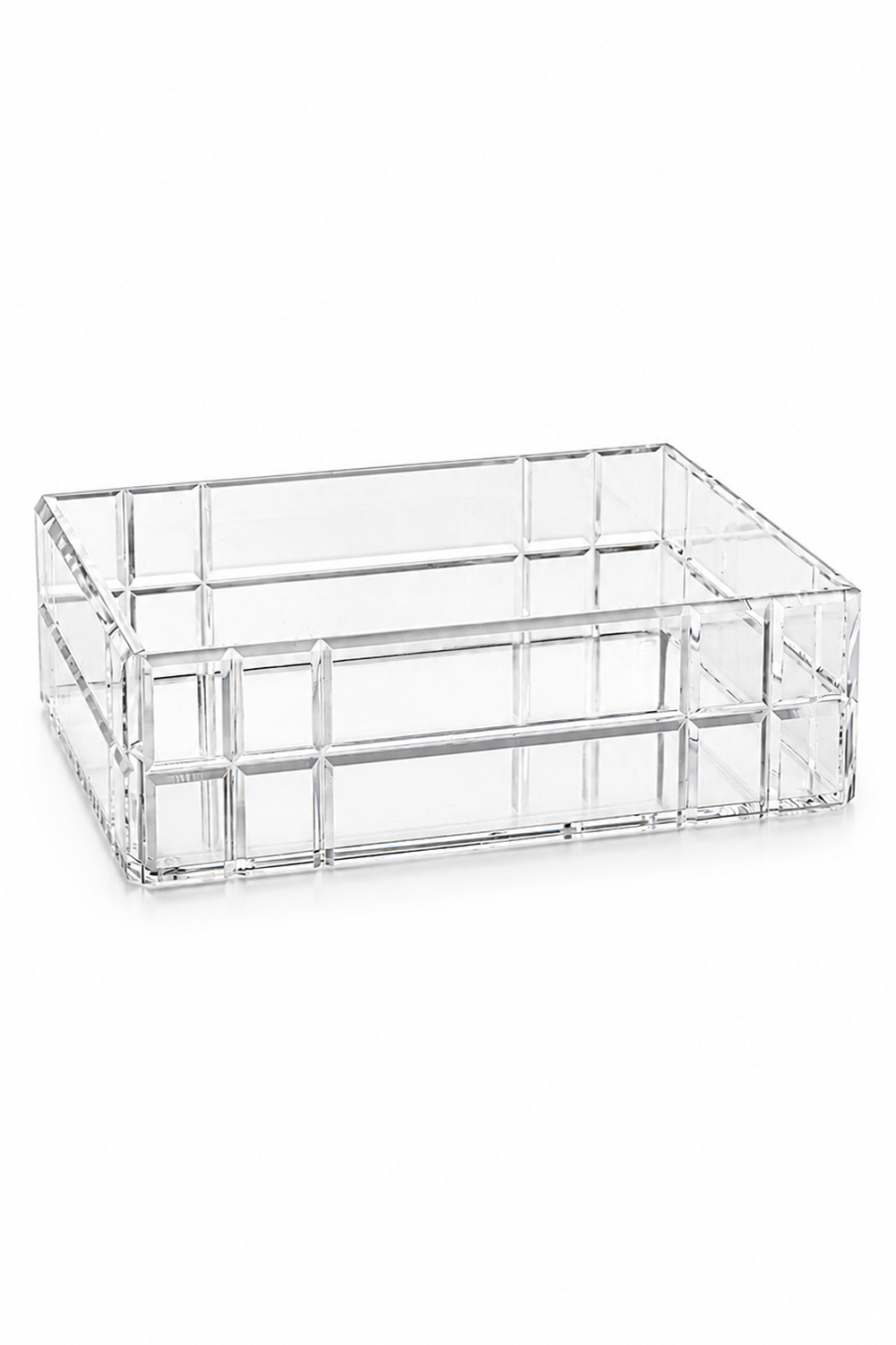 Qbella Kristal Kesim Organizer, Extra Large, Şeffaf - 0