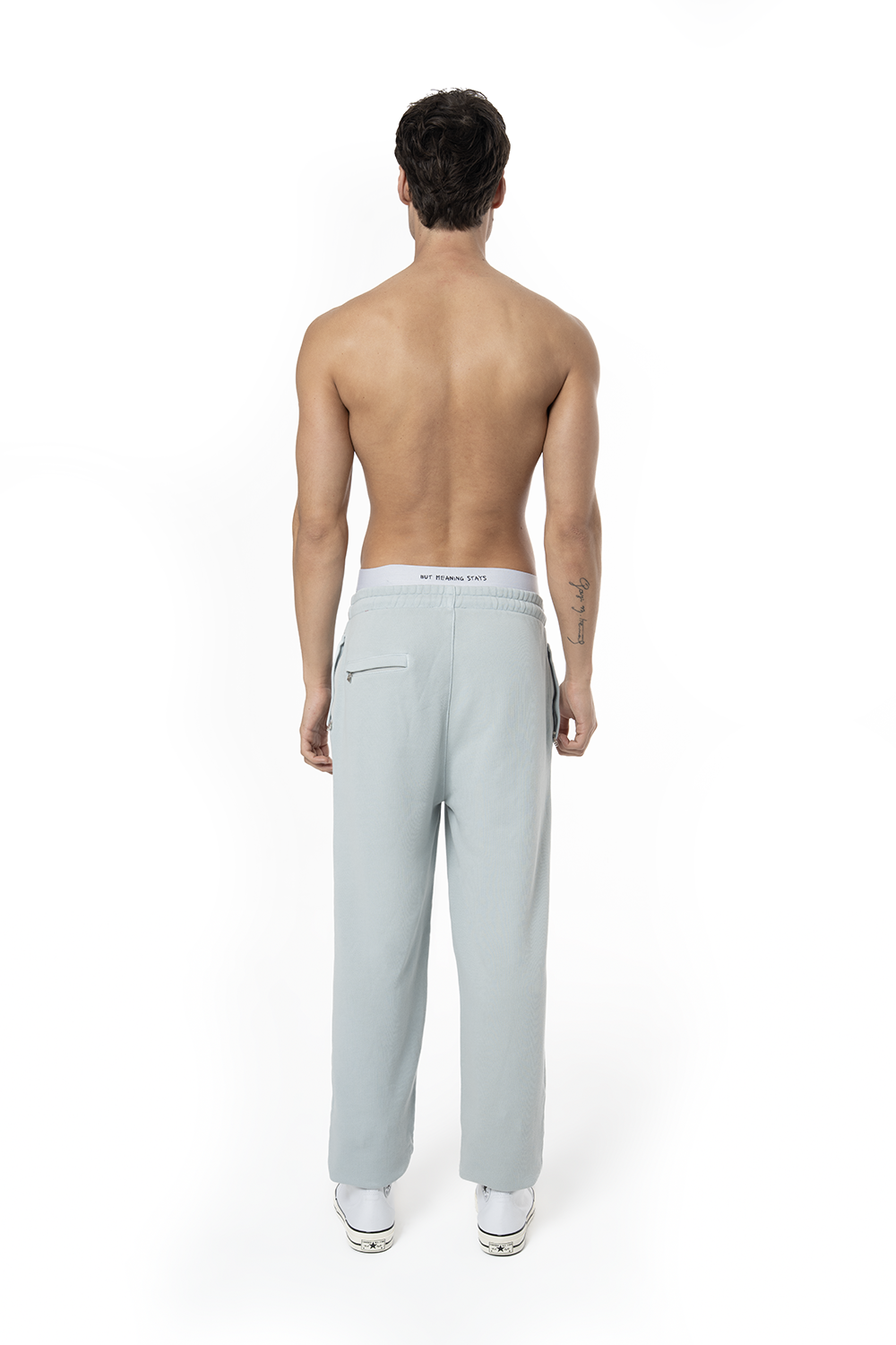 Erkek Relaxed Fit Fm Icon Nakışlı Jogger - Mavi - 1