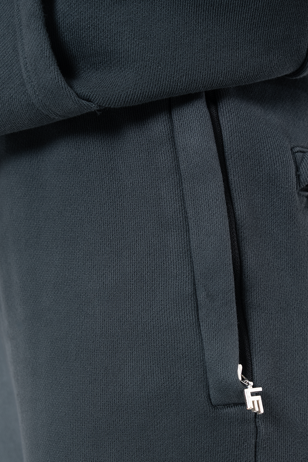 Erkek Relaxed Fit Fm Icon Nakışlı Jogger - Siyah - 1