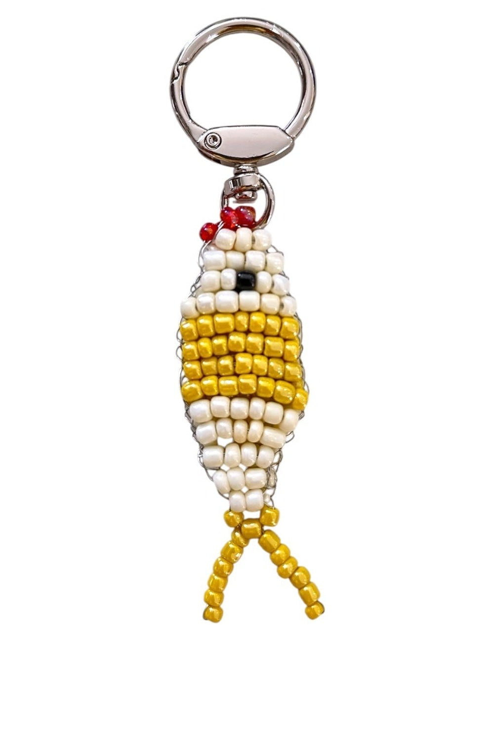 Boncuklu Sarı Balık Charm - 0