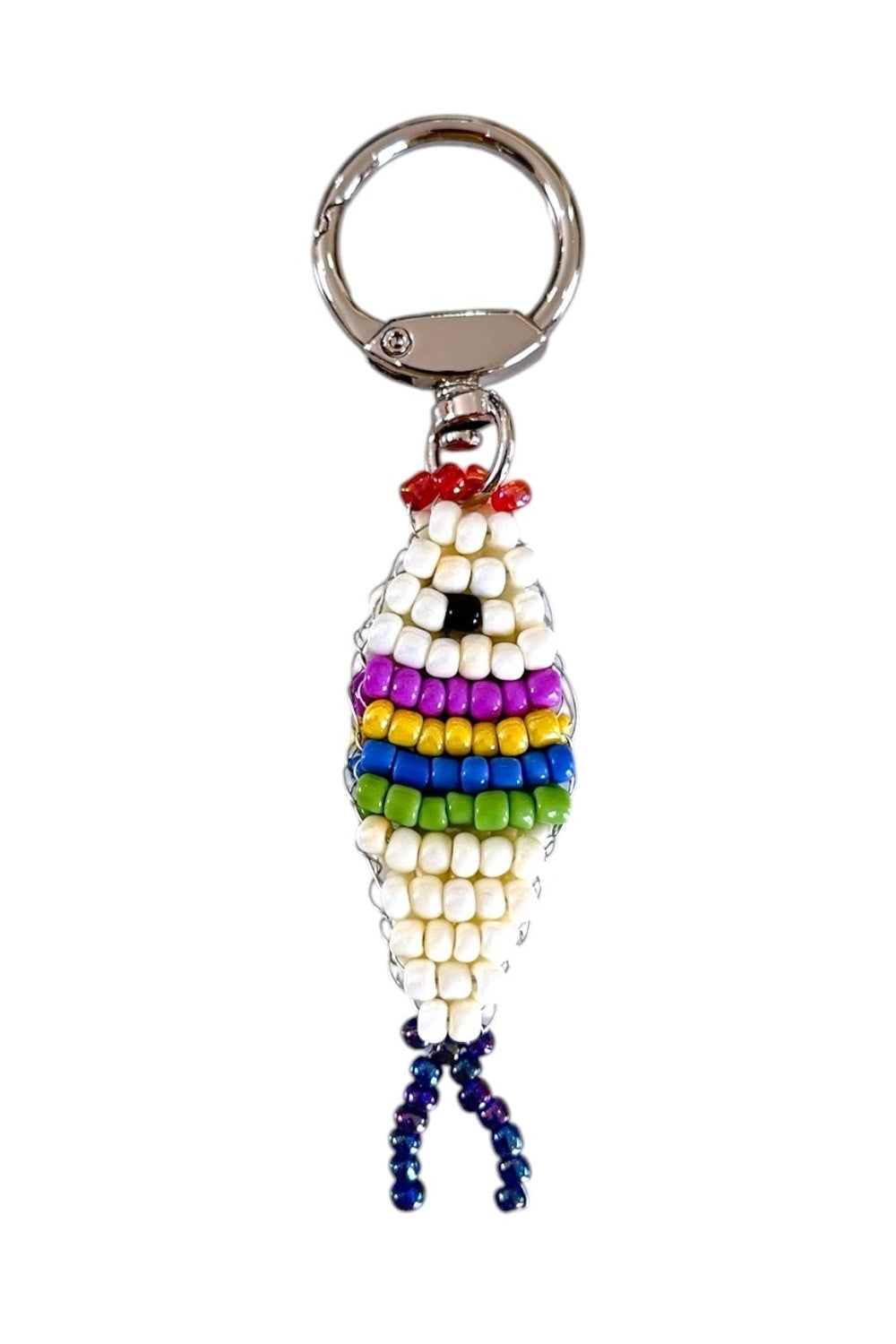 Boncuklu Renkli Balık Charm - 0