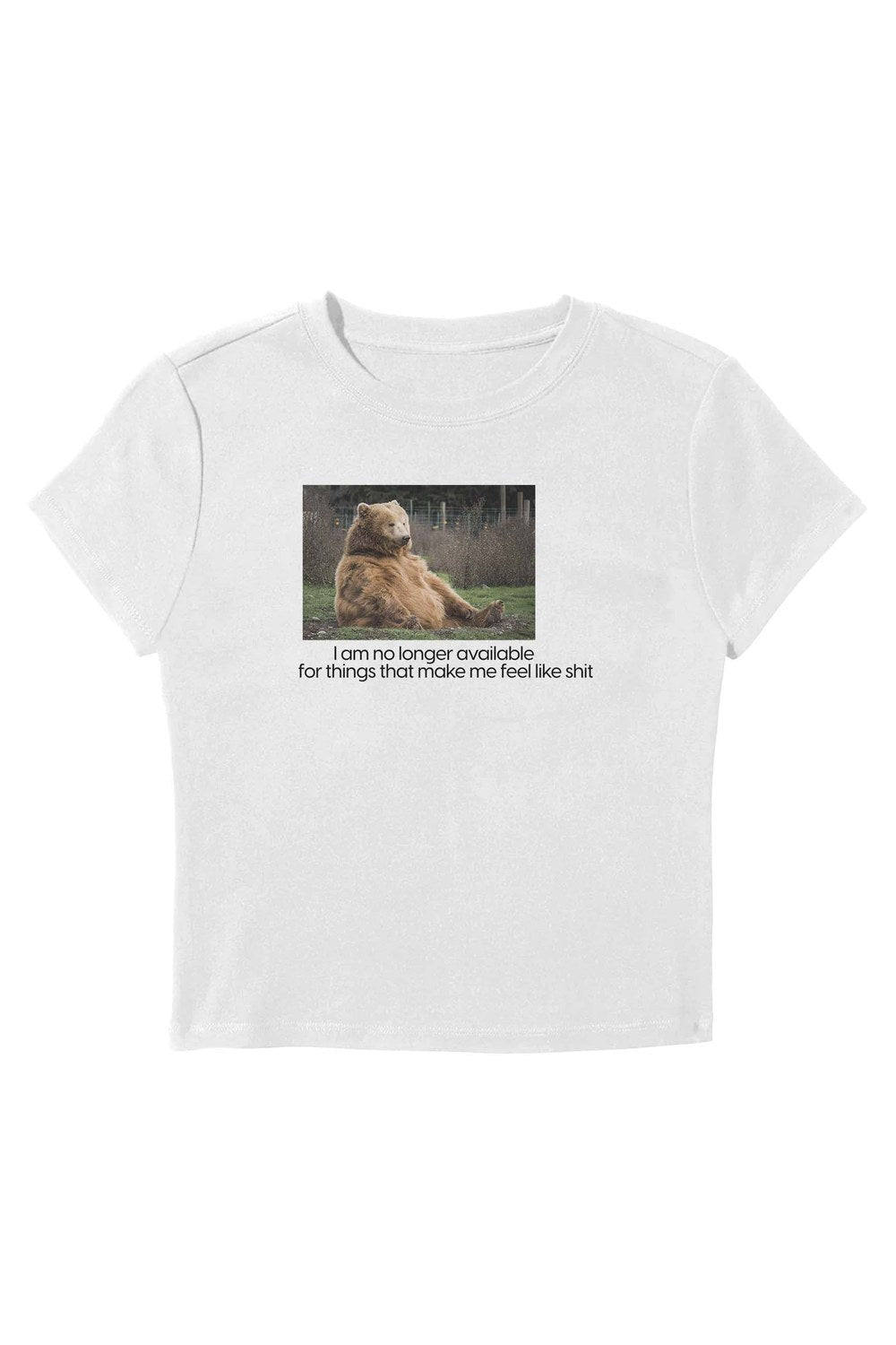 I Am No Longer Available Baby Tee - 0