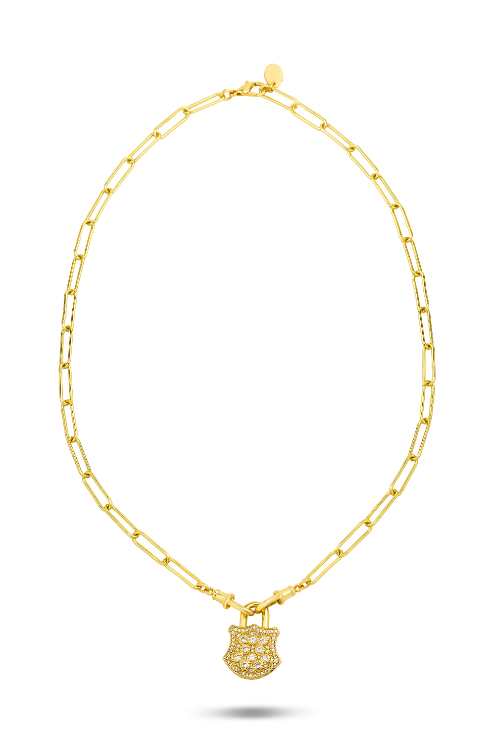Golden Lock Necklace - 0